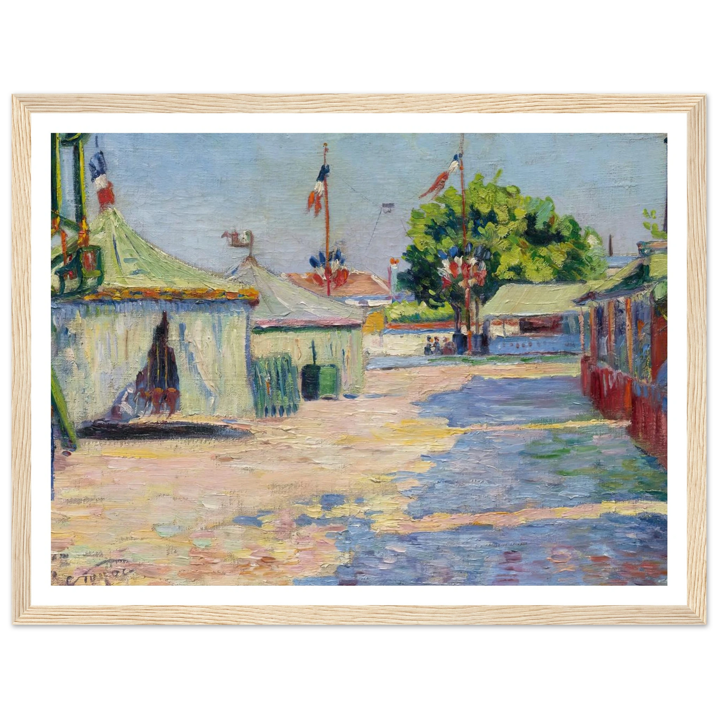 La Fête D’asnières (1884) Art Print | Paul Signac-Quipham Collections