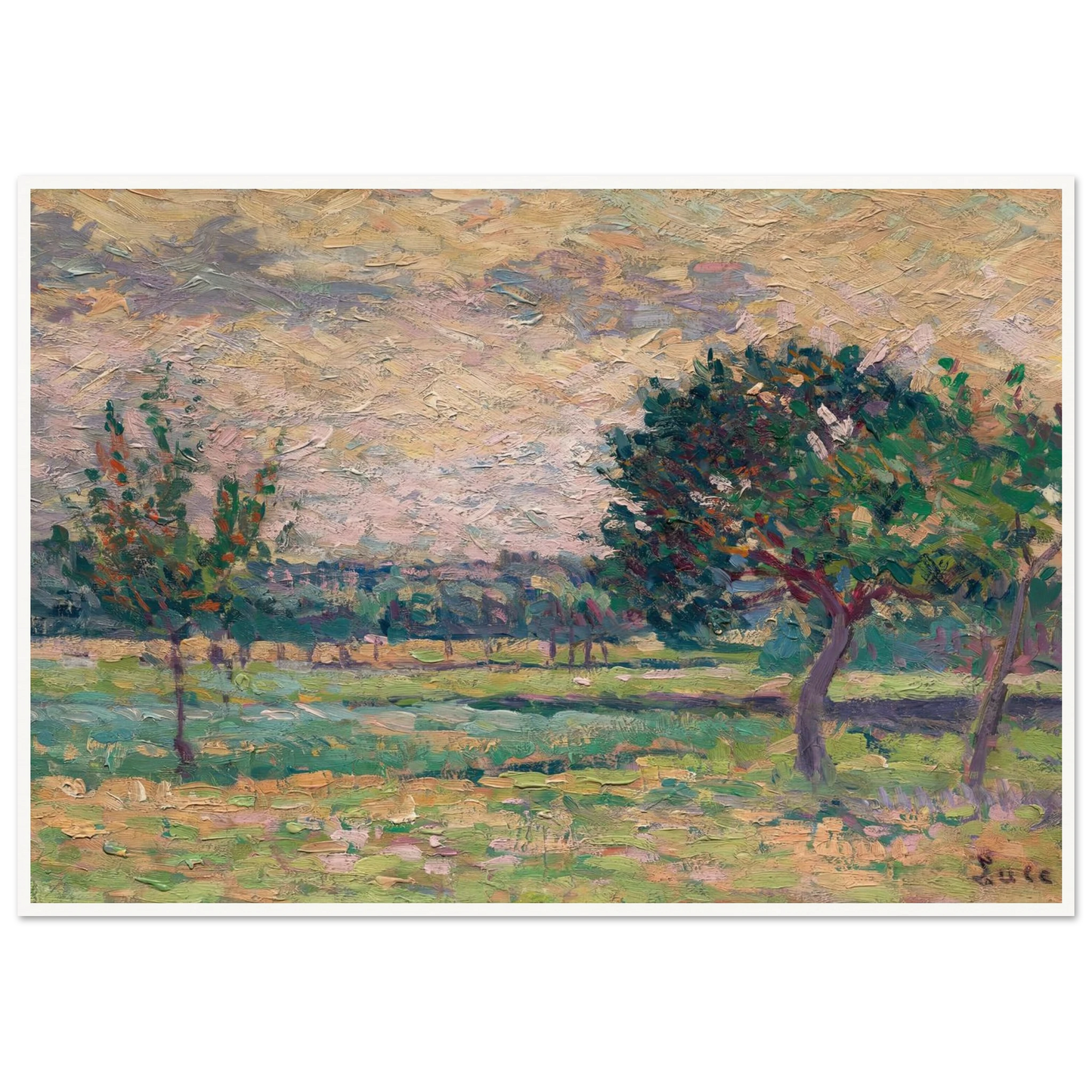 Le verger (1895) Art Print | Maximilien Luce-Quipham Collections