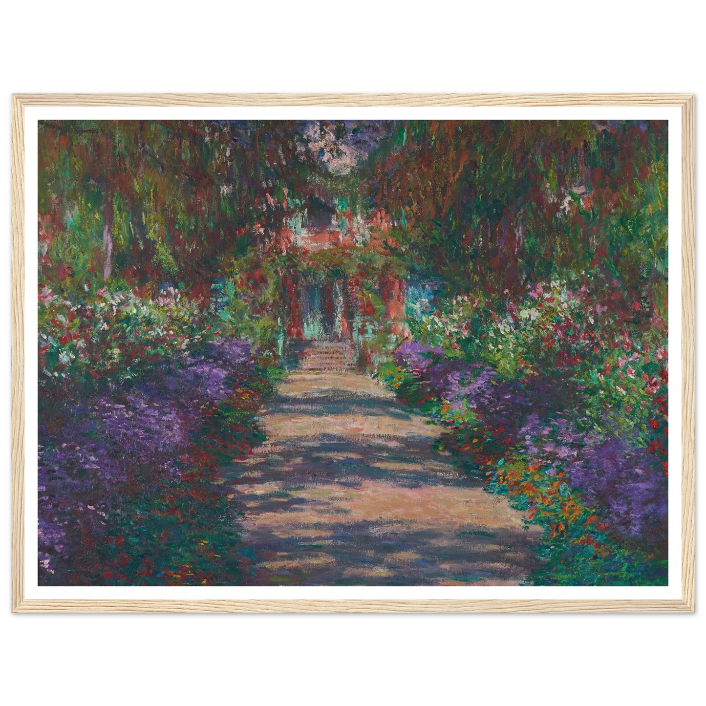 Eine Allee in Monets Garten in Giverny (1902) Art Print | Claude Monet-Quipham Collections