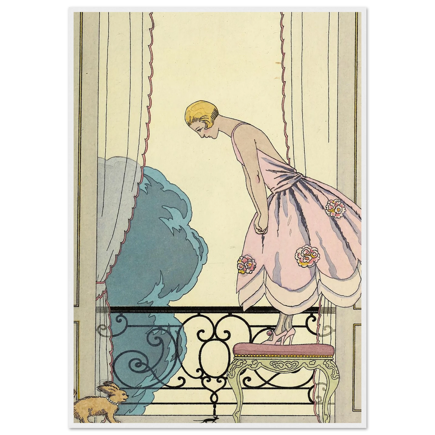 Falbalas et fanfreluches, La Souris (1925) Art Print | George Barbier-Quipham Collections