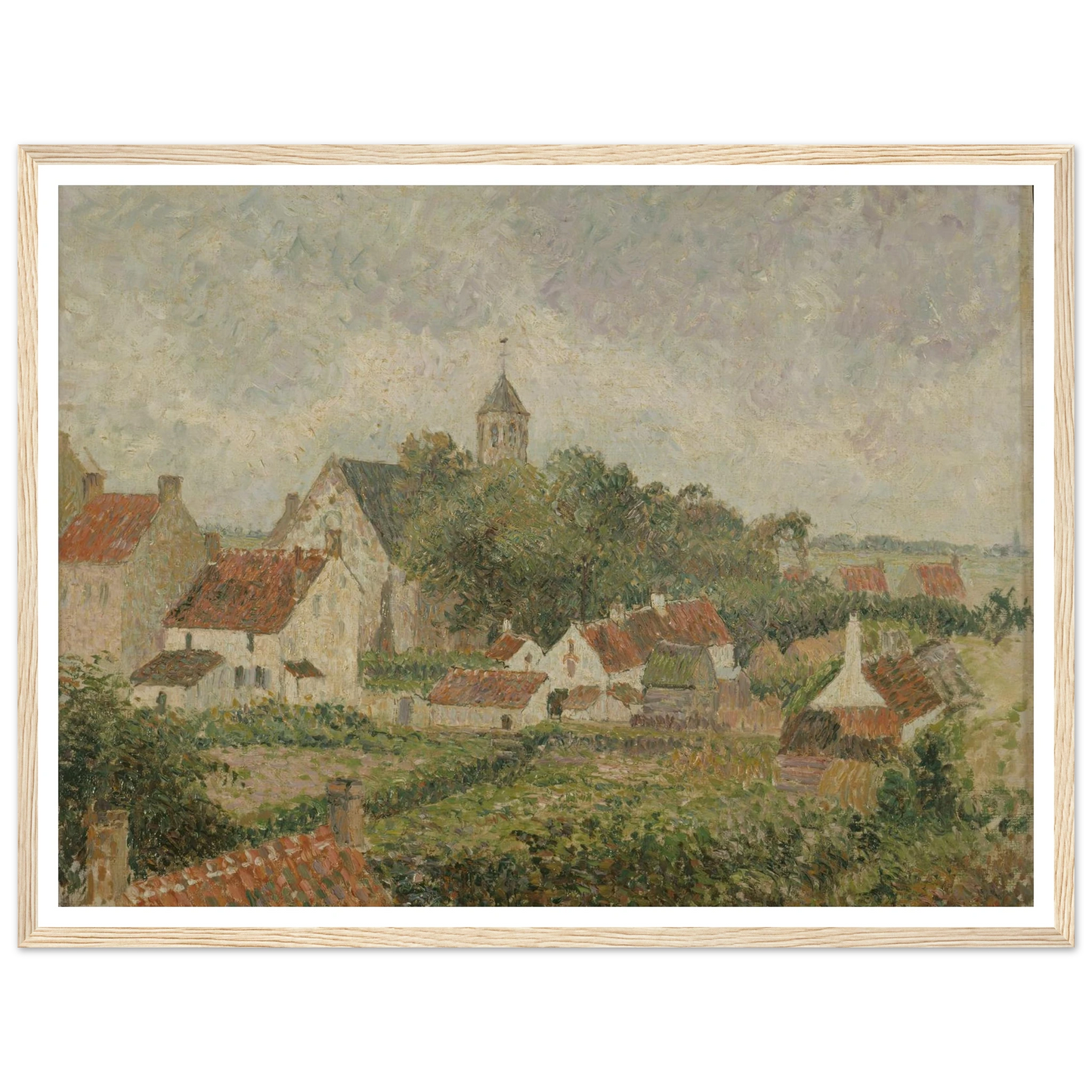 Le village de Knocke (1894) Art Print | Camille Pissarro-Quipham Collections