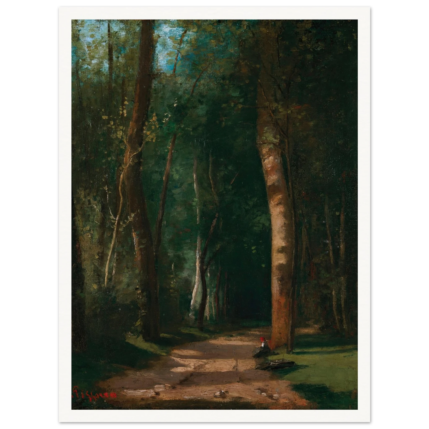 Allée Dans Une Fôret Art Print | Camille Pissarro-Quipham Collections