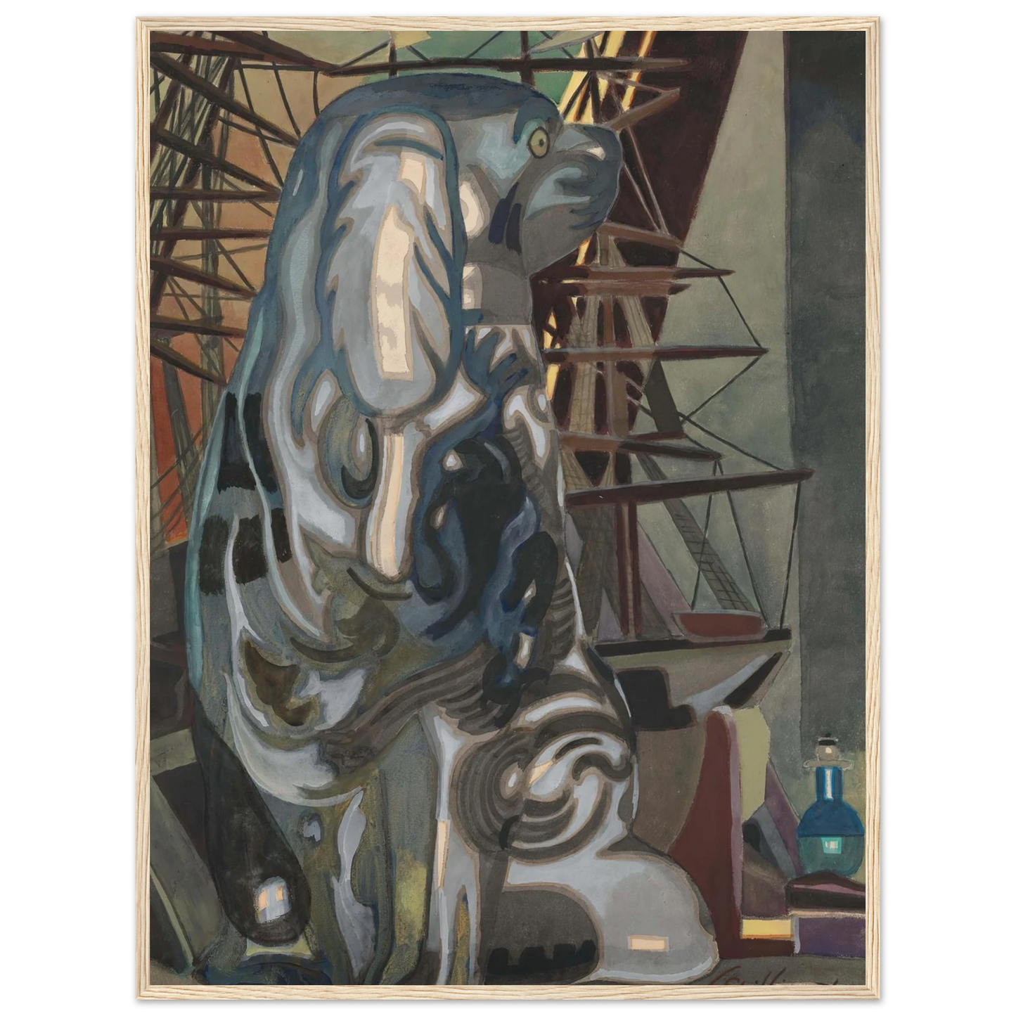 De porseleinen hond (1922) Art Print | Leon Spilliaert-Quipham Collections