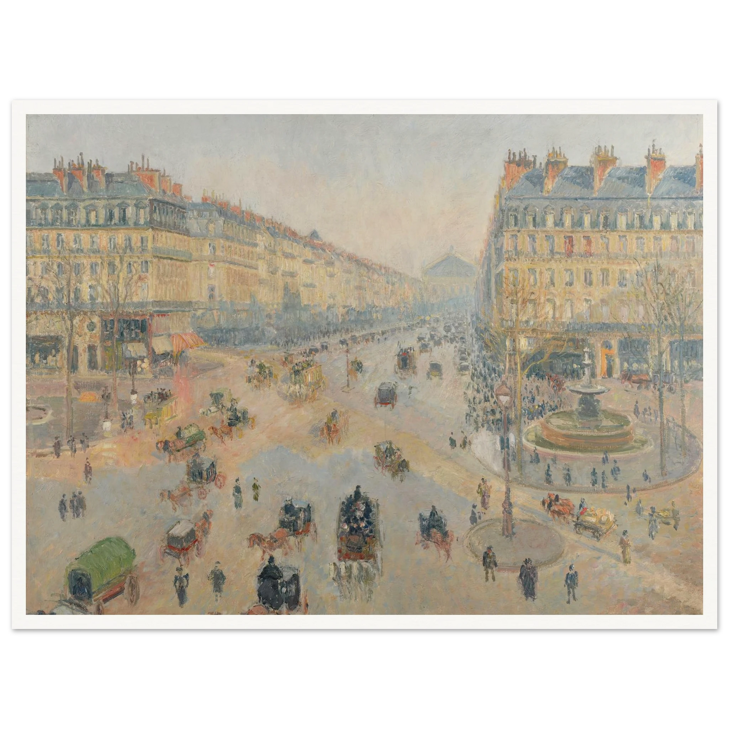 L’Avenue de l’Opéra (1898) Art Print | Camille Pissarro-Quipham Collections