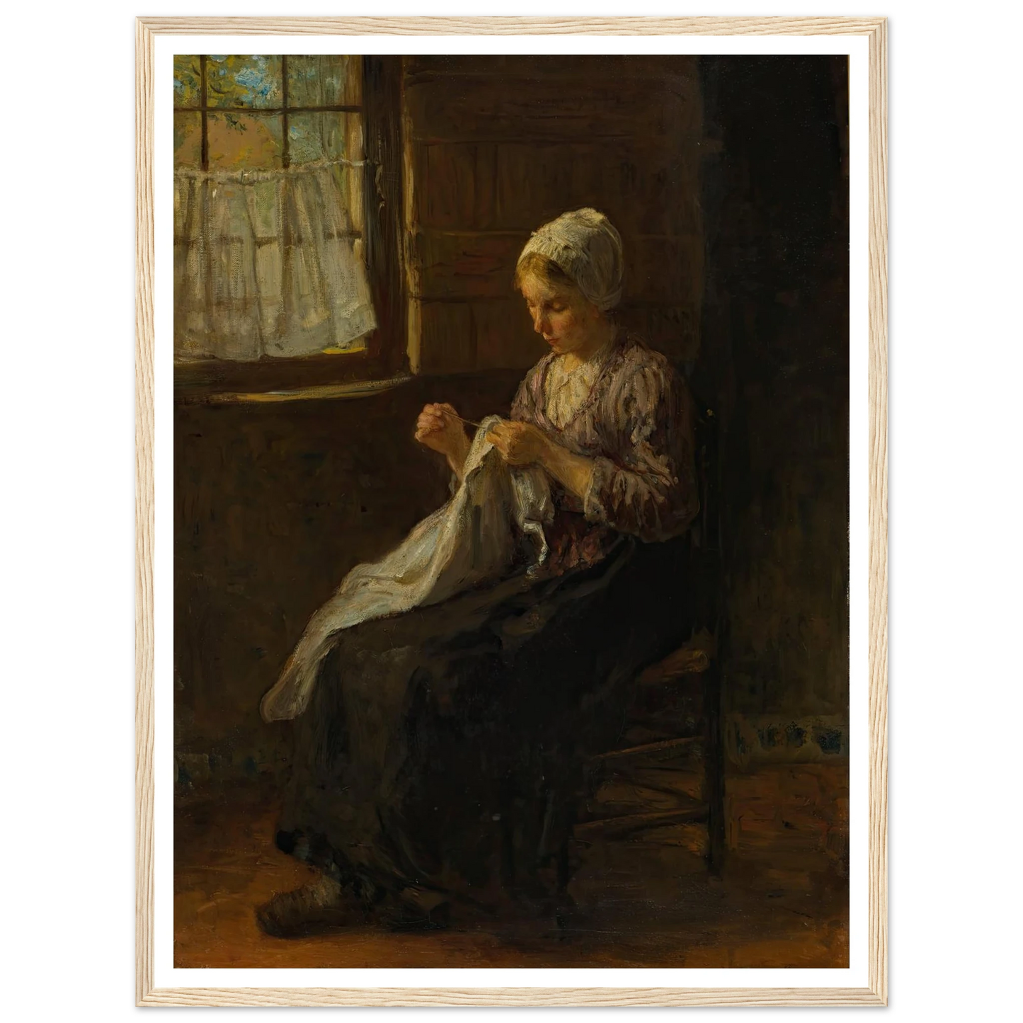 The young seamstress Art Print | Jozef Israels-Quipham Collections