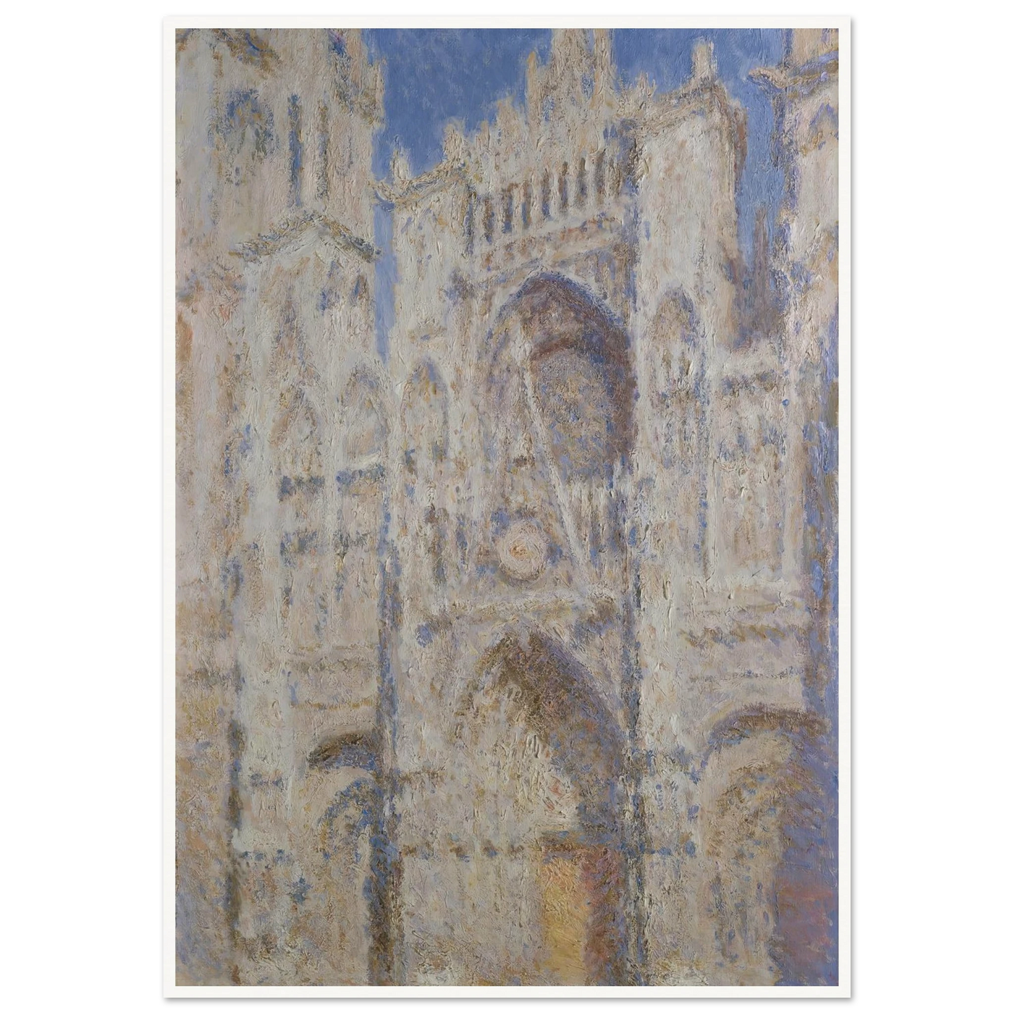 Rouen Cathedral; The Portal (Sunlight) (1894) Art Print | Claude Monet-Quipham Collections