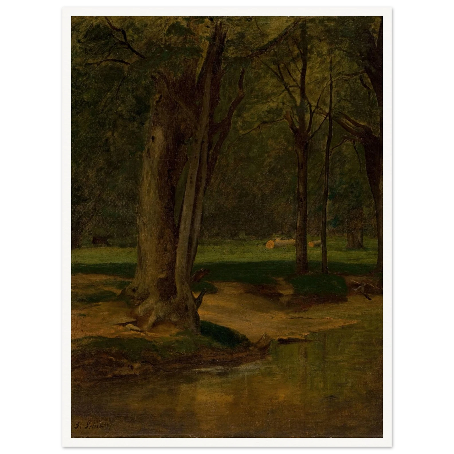 Trout Stream, North Conway (circa 1875-76) Art Print | George Inness-Quipham Collections