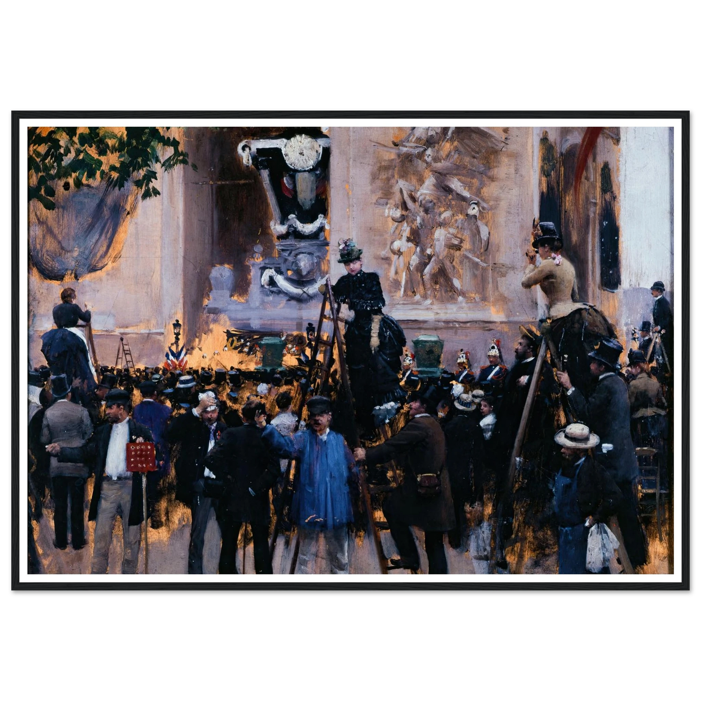 Les funérailles de Victor Hugo, place de l’Étoile (1er juin 1885) (1885) Art Print | Jean Beraud-Quipham Collections