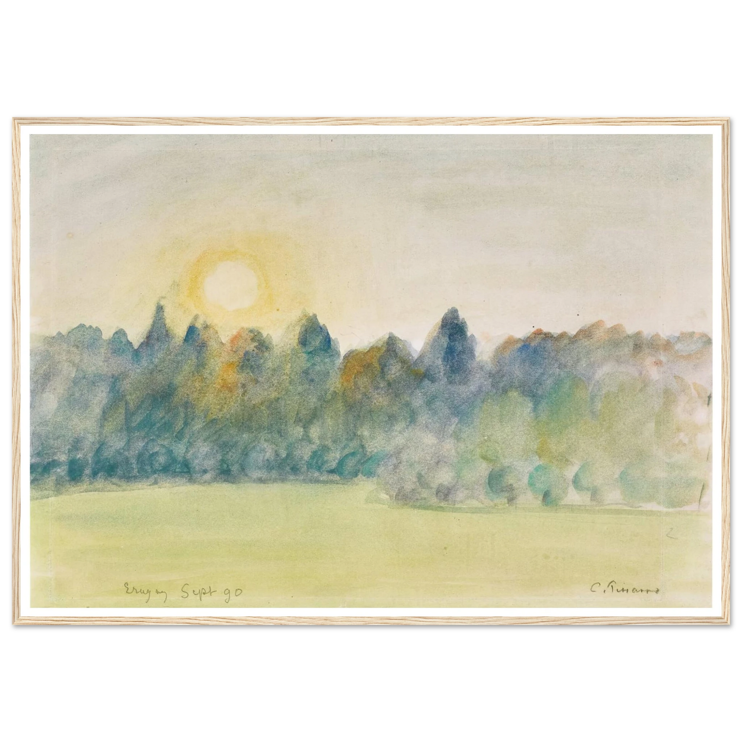 Eragny (1890) Art Print | Camille Pissarro-Quipham Collections