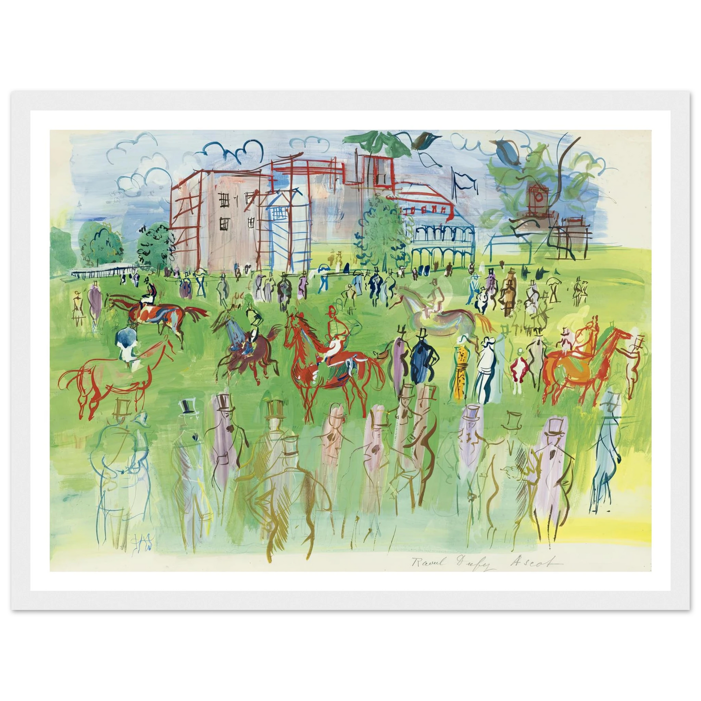 Avant le départ, Ascot Art Print | Raoul Dufy-Quipham Collections