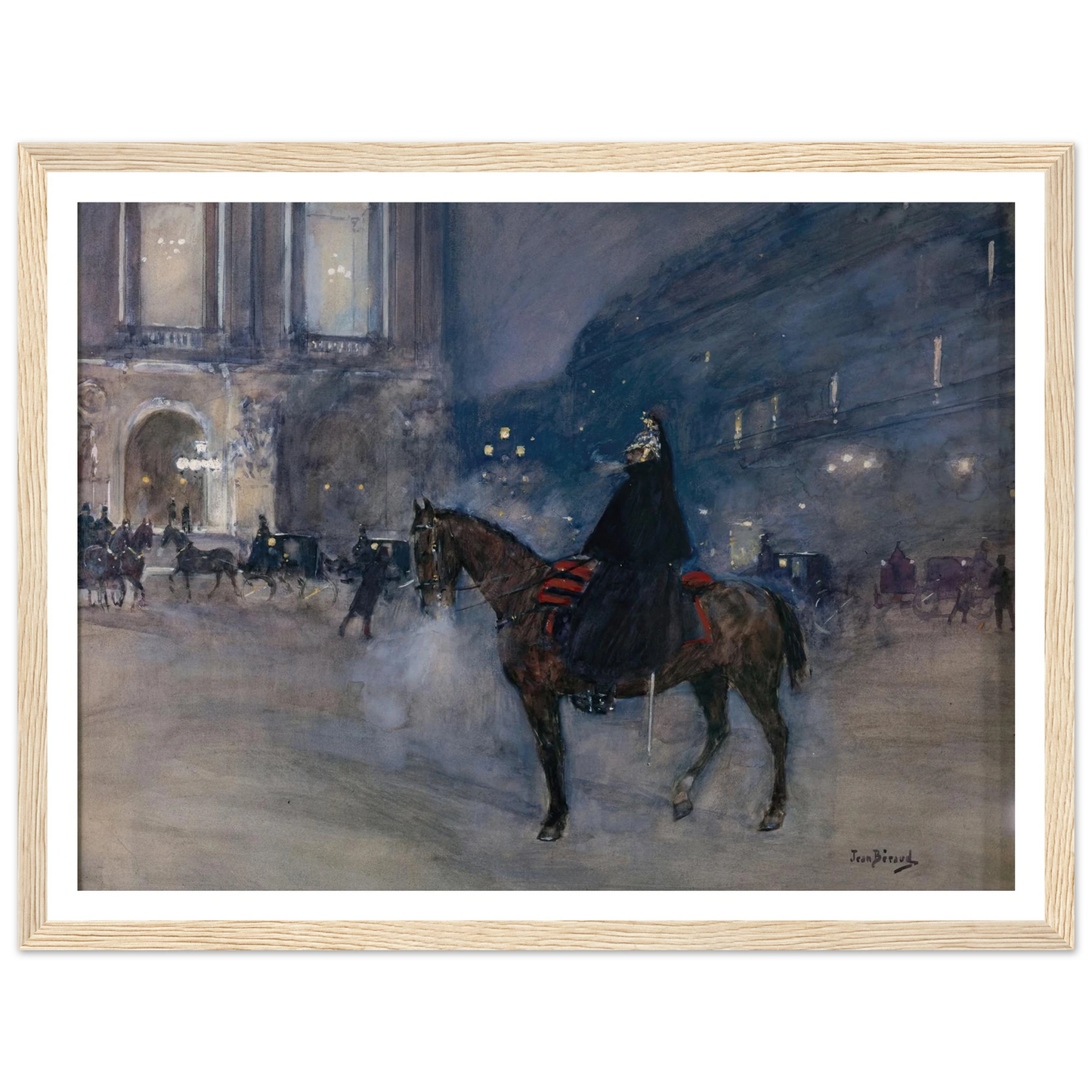 Façade de l’Opéra un soir de gala (1867 - 1935) Art Print | Jean Beraud-Quipham Collections