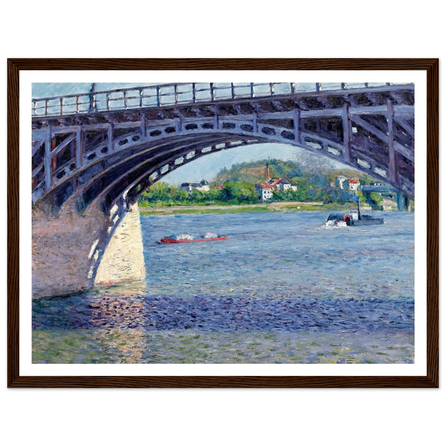 Le Pont D’argenteuil Et La Seine (circa 1883) Art Print | Gustave Caillebotte-Quipham Collections