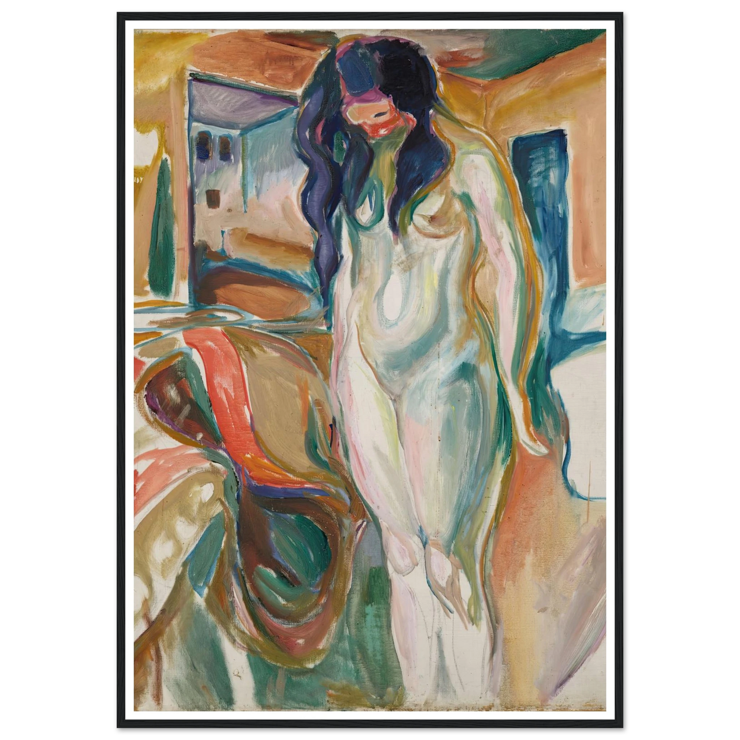 Model by the Wicker Chair (1919–21) Art Print | Edvard Munch-Quipham Collections
