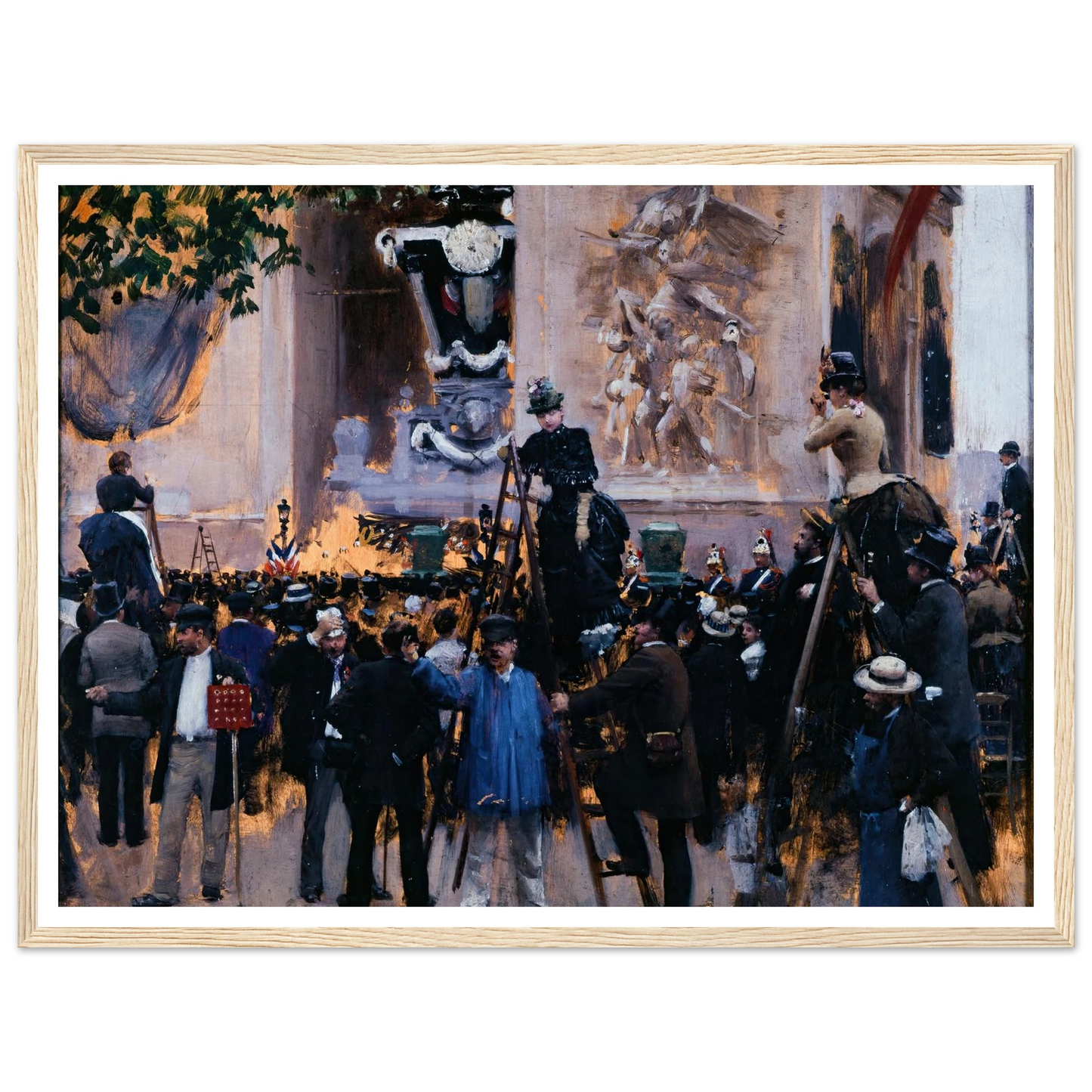 Les funérailles de Victor Hugo, place de l’Étoile (1er juin 1885) (1885) Art Print | Jean Beraud-Quipham Collections