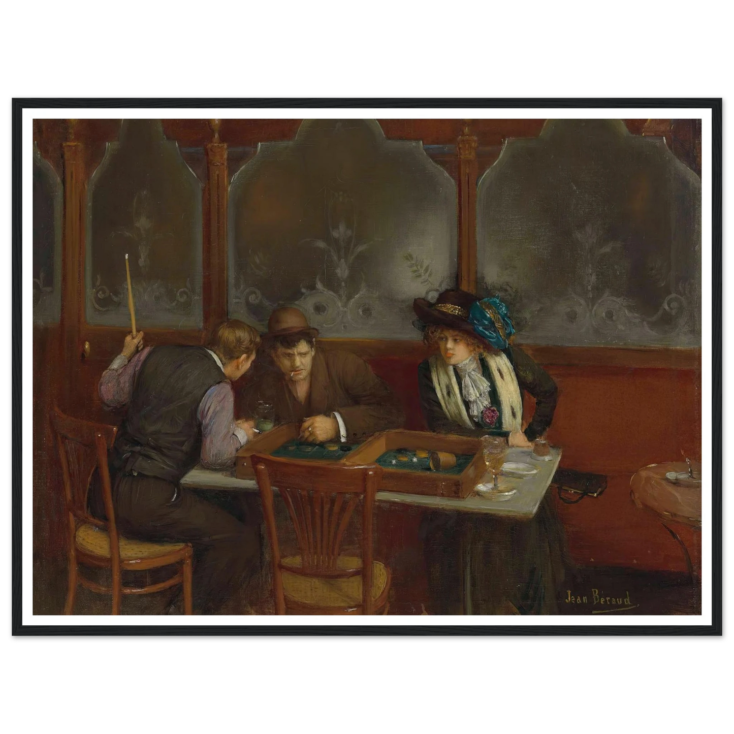 Au café Art Print | Jean Beraud-Quipham Collections