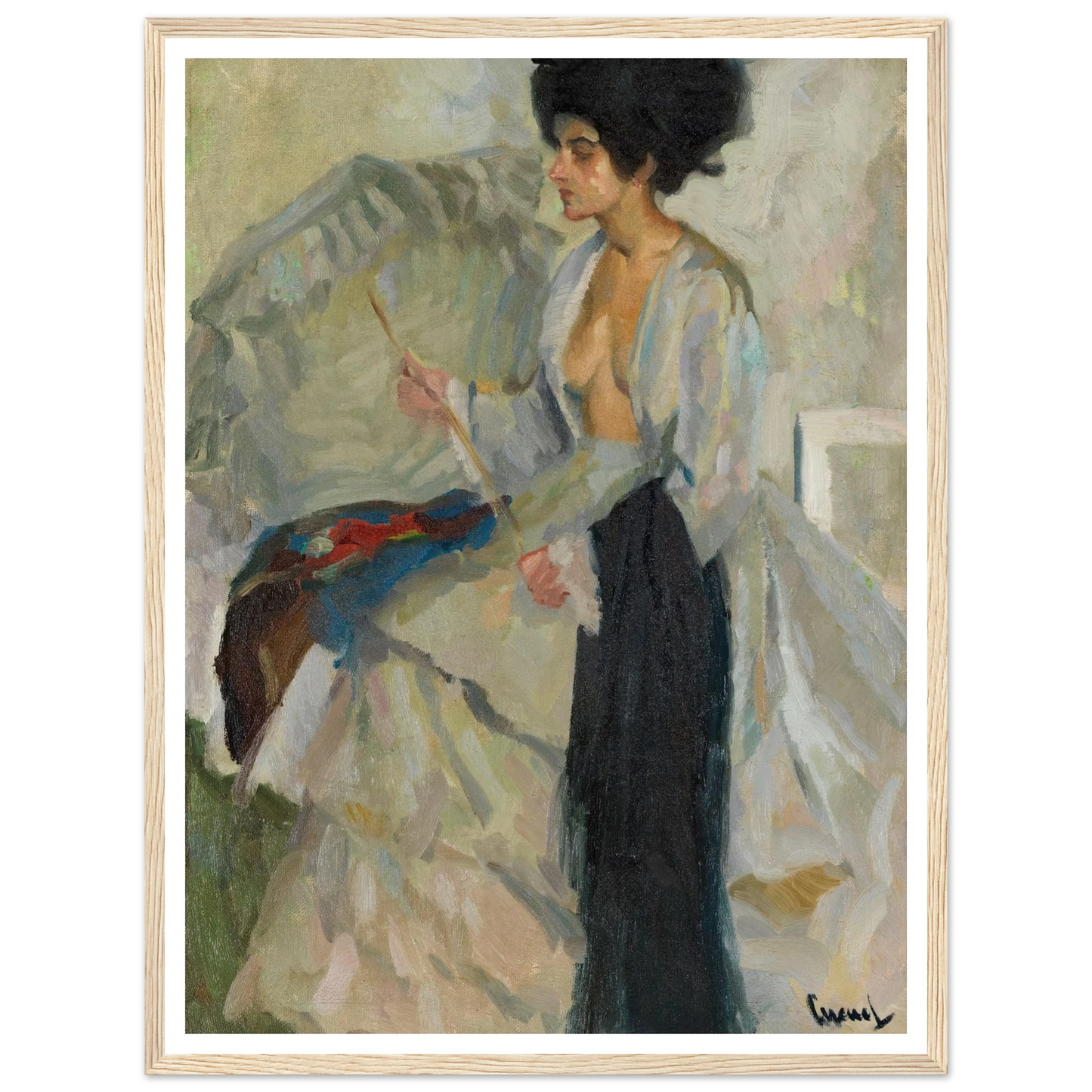 Woman in the studio (1915) Art Print | Edward Cucue-Quipham Collections