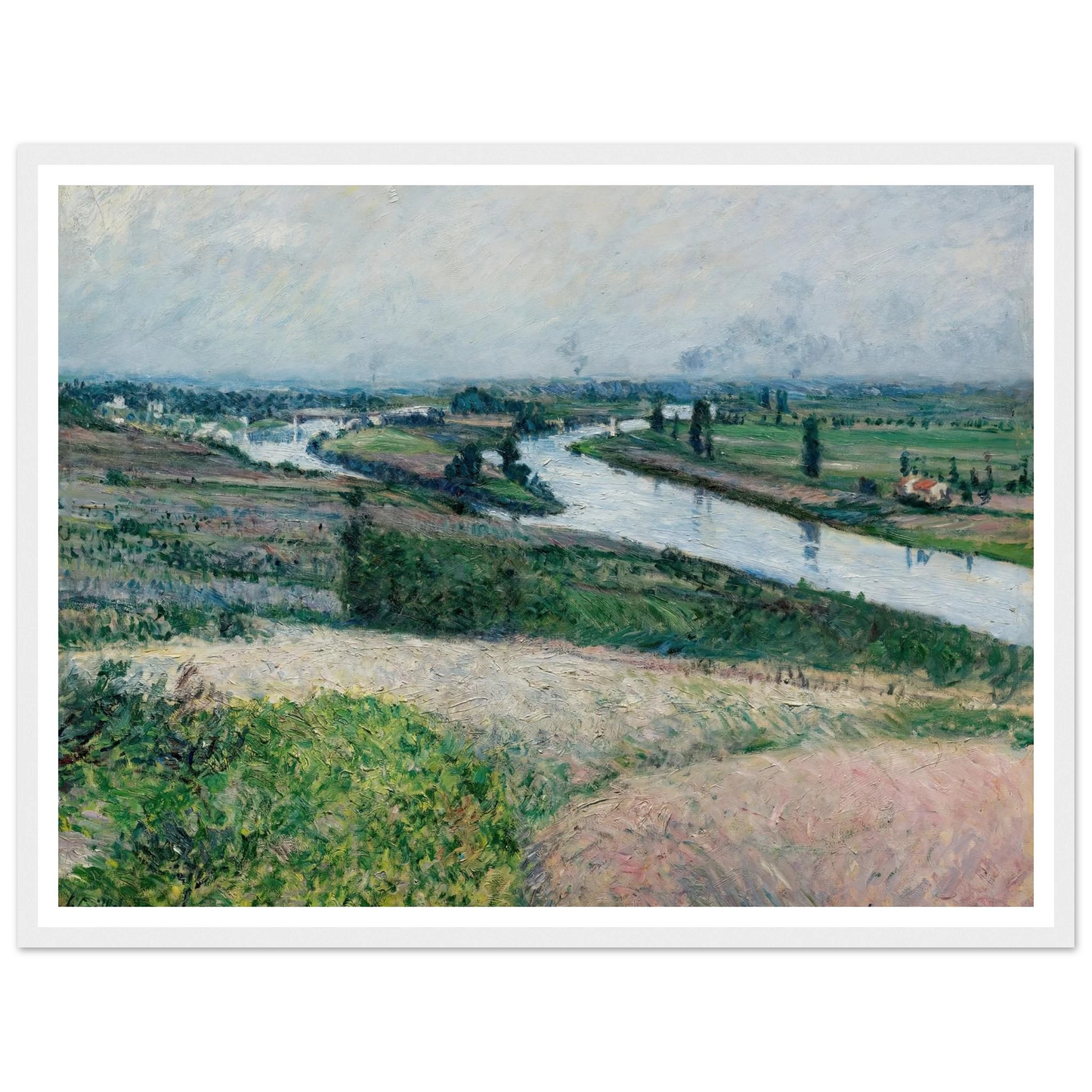 La Seine À La Pointe D’epinay (circa 1888) Art Print | Gustave Caillebotte-Quipham Collections