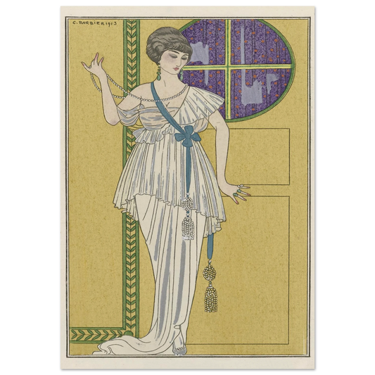 Grande robe du soir (1913) Art Print | George Barbier-Quipham Collections
