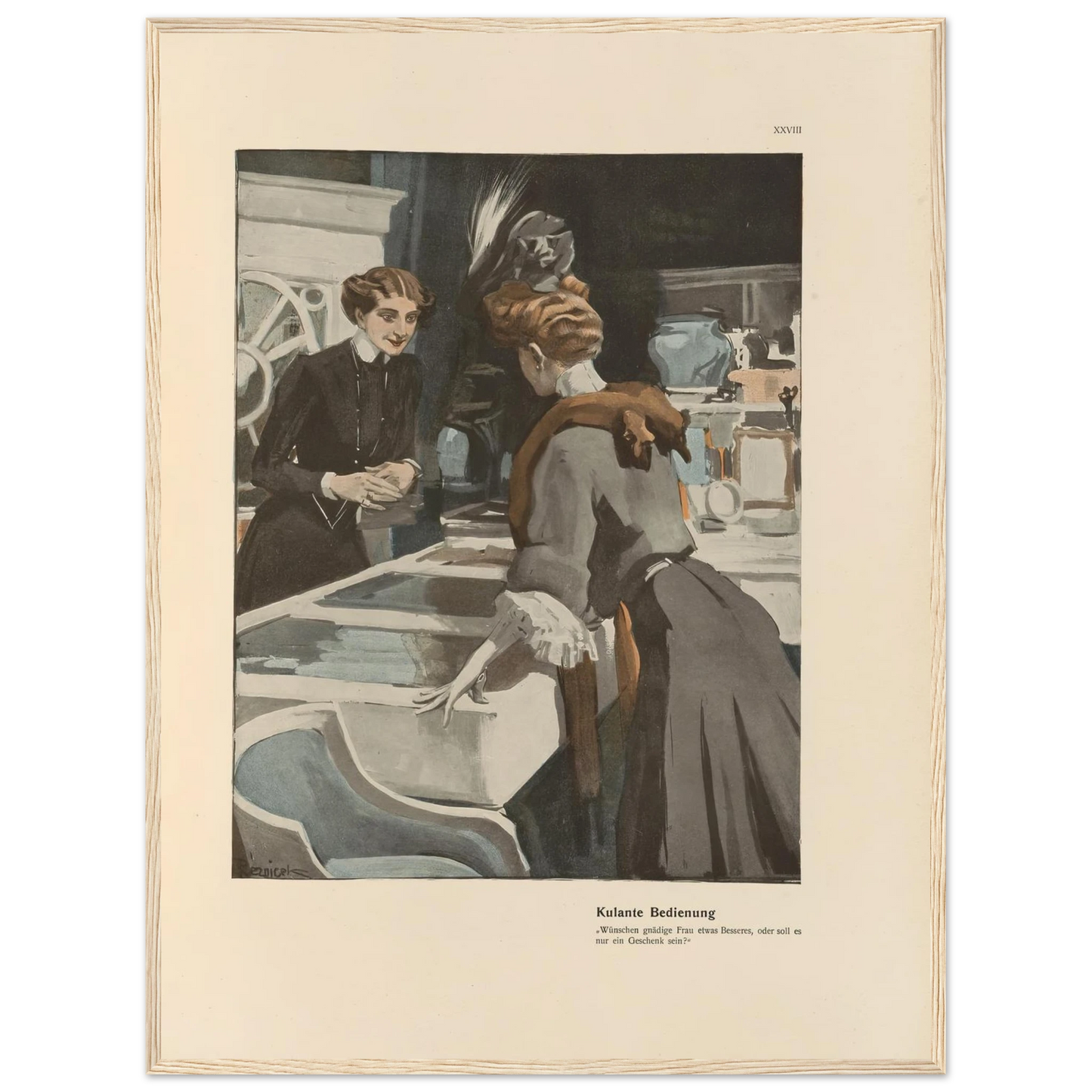 Kulante Bedienung (1908) Art Print | Ferdinand Freiherr von Reznicek-Quipham Collections