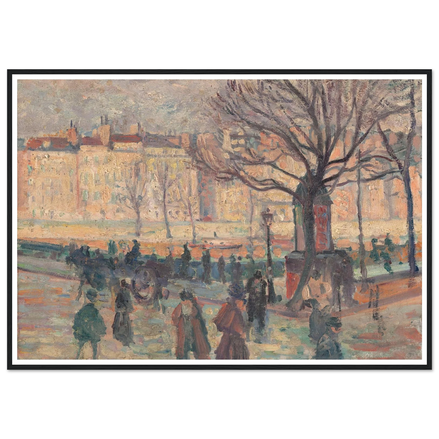 Paysage parisien. Bords de Seine Art Print | Maximilien Luce-Quipham Collections