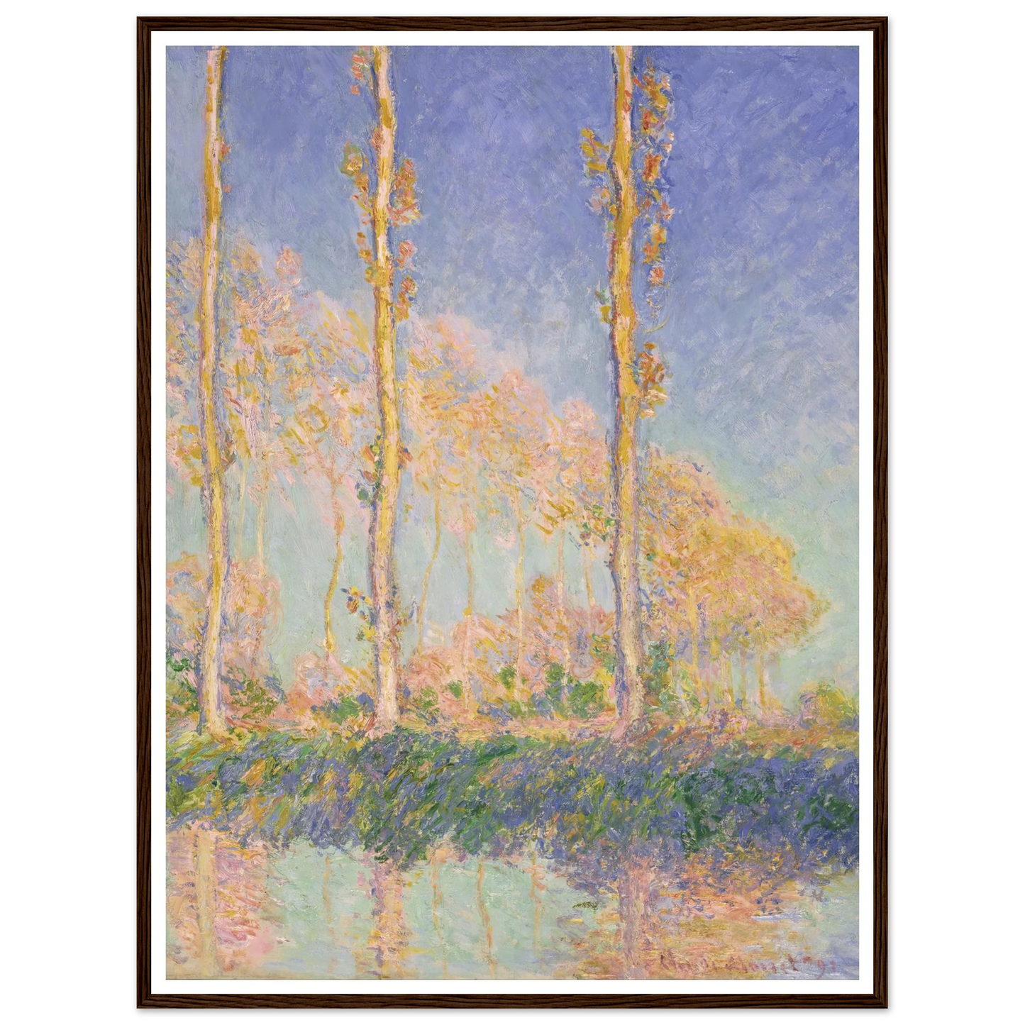 Poplars (1891) Art Print | Claude Monet-Quipham Collections