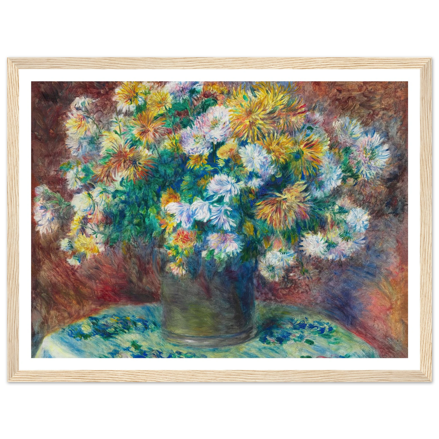 Chrysanthemums (1881) Art Print | Pierre Auguste Renoir-Quipham Collections