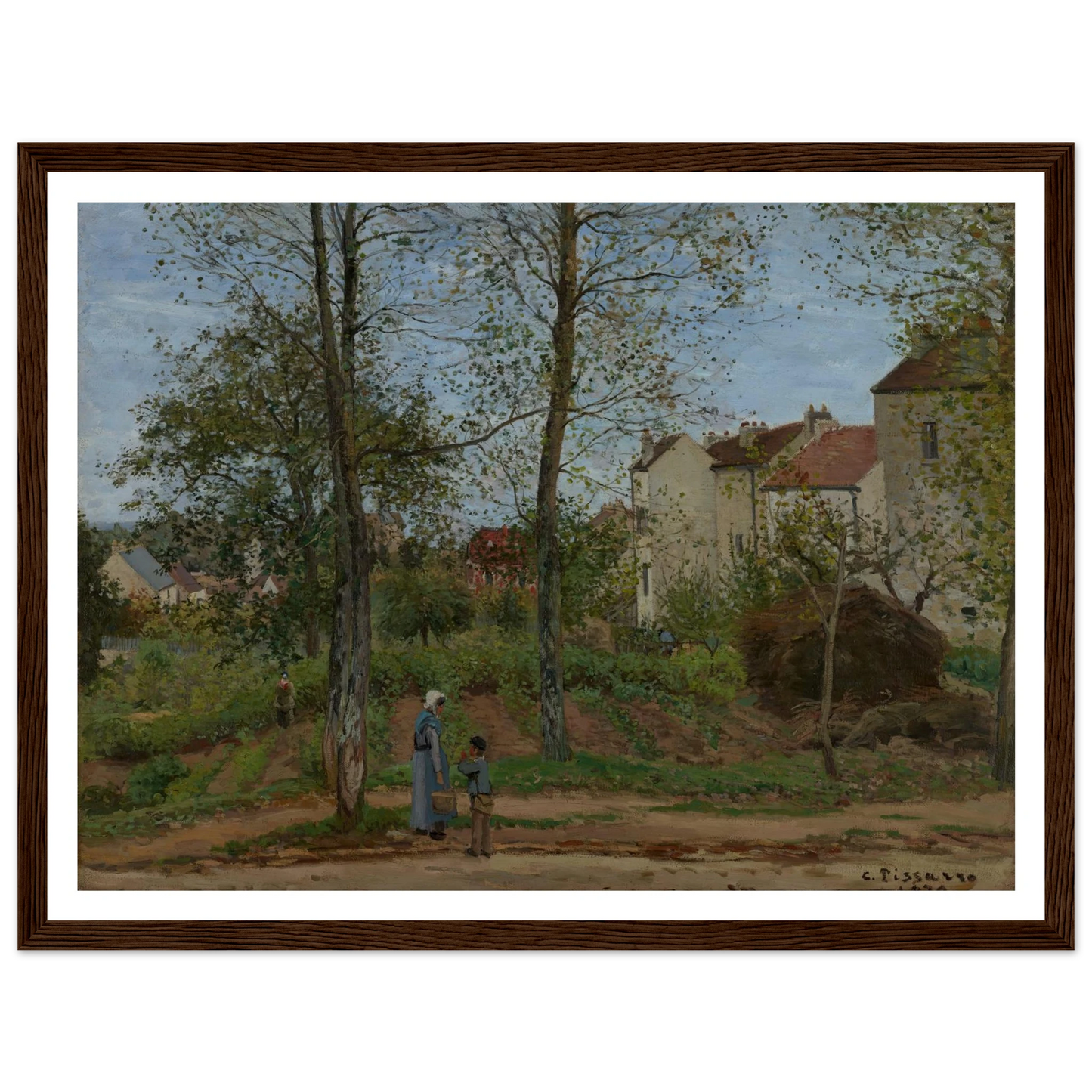 Landscape at Louveciennes (1870) Art Print | Camille Pissarro-Quipham Collections