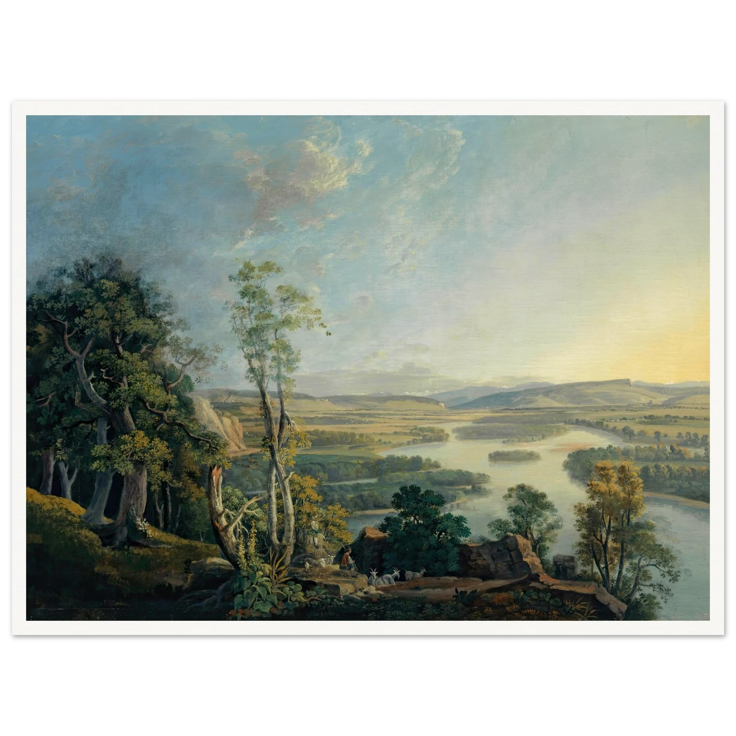 Landscape of the Rhine near the Isteinerklotz Art Print | Peter Birmann-Quipham Collections