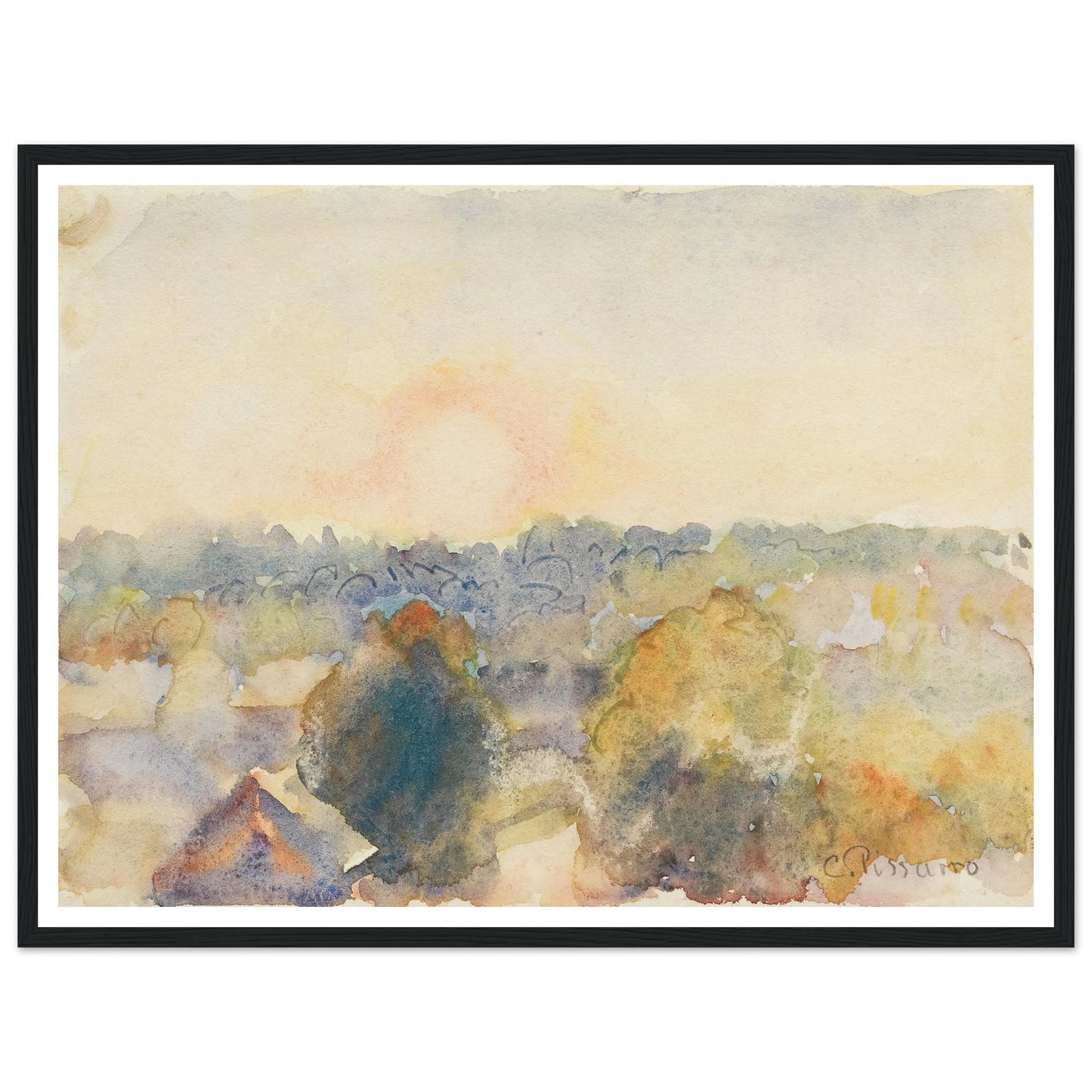 Eragny (1892) Art Print | Camille Pissarro-Quipham Collections