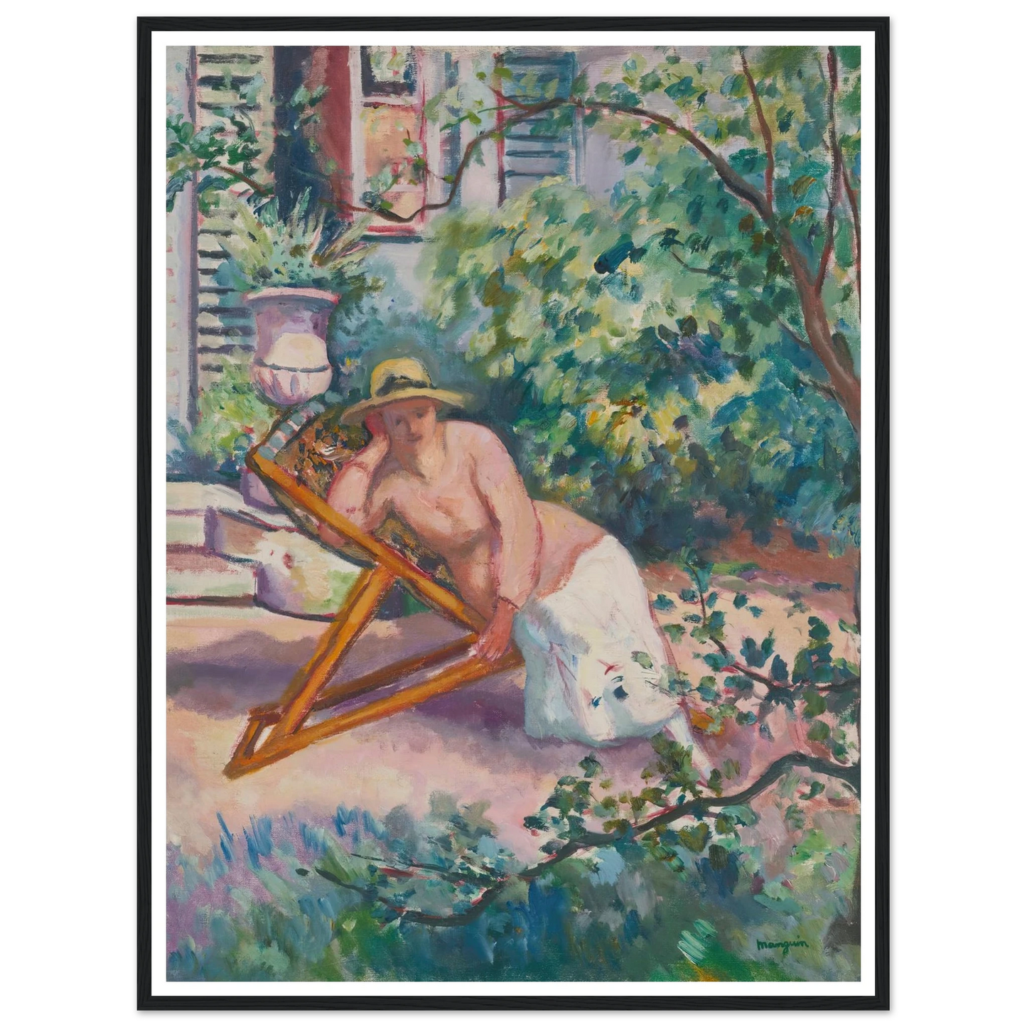 Jeanne Dans Le Jardin De Neuilly (1919) Art Print | Henri Manguin-Quipham Collections