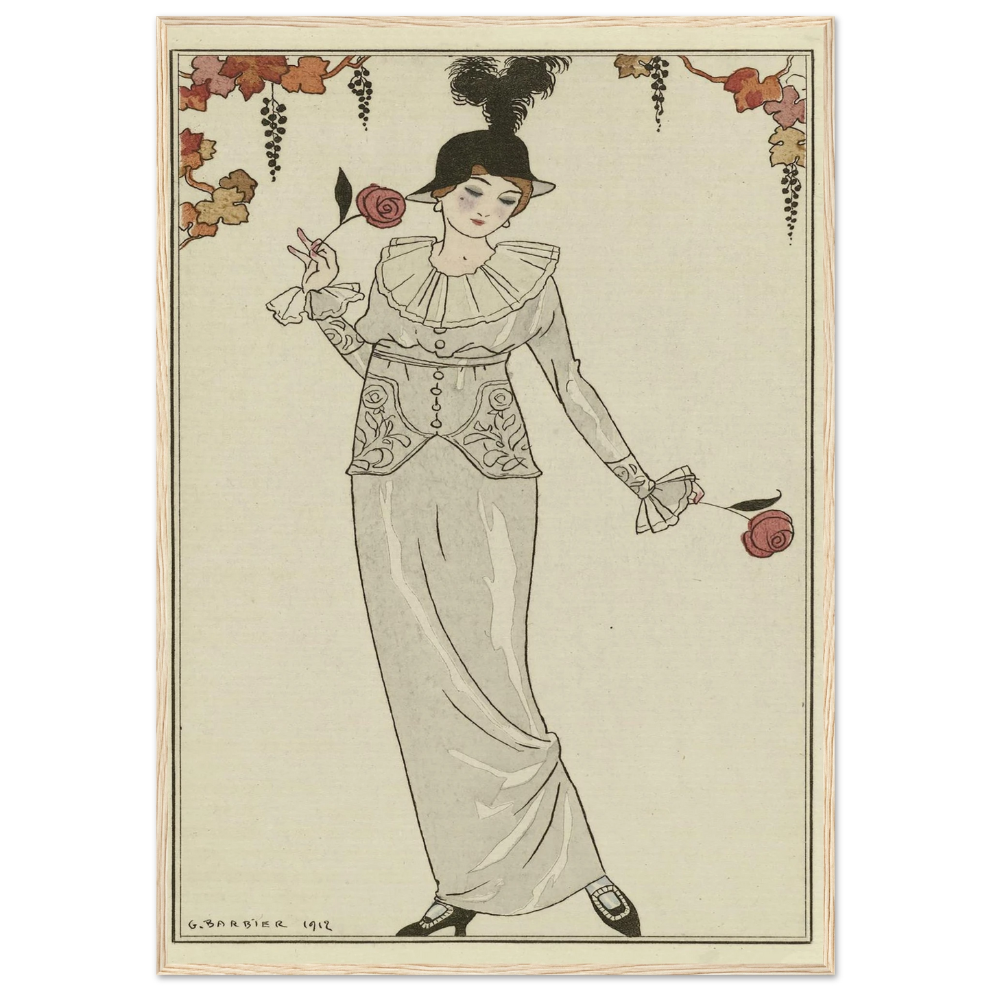 Journal des Dames et des Modes, 1912, Costumes Parisiens, no. 8 (1912) Art Print | George Barbier-Quipham Collections