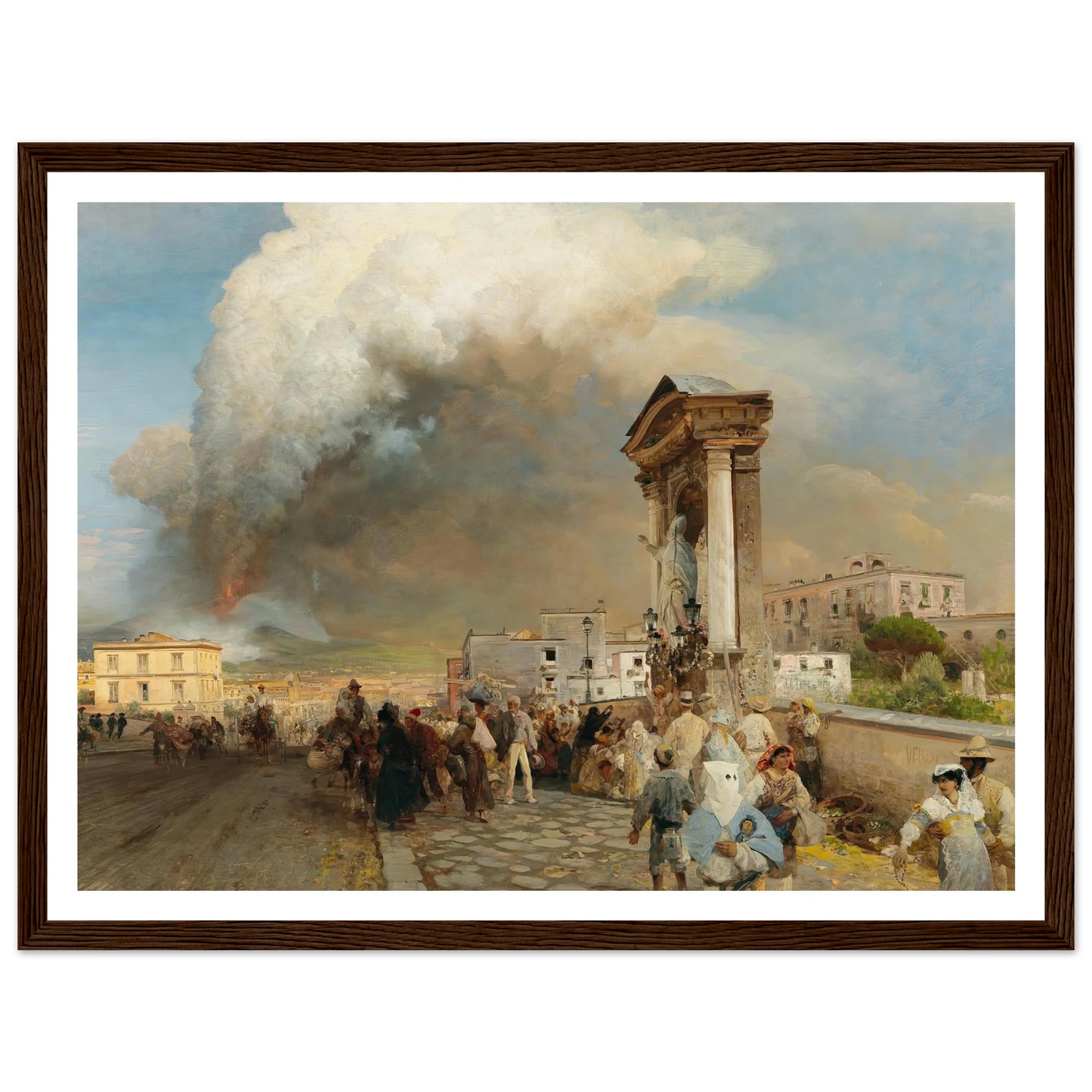 Ausbruch des Vesuv Art Print | Oswald Achenbach-Quipham Collections