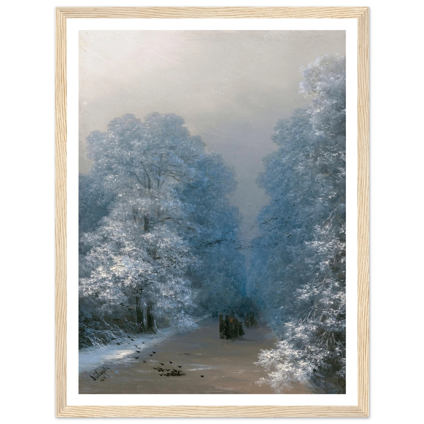 Winter Landscape (1876) Art Print | Ivan Konstantinovich Aivazovsky-Quipham Collections