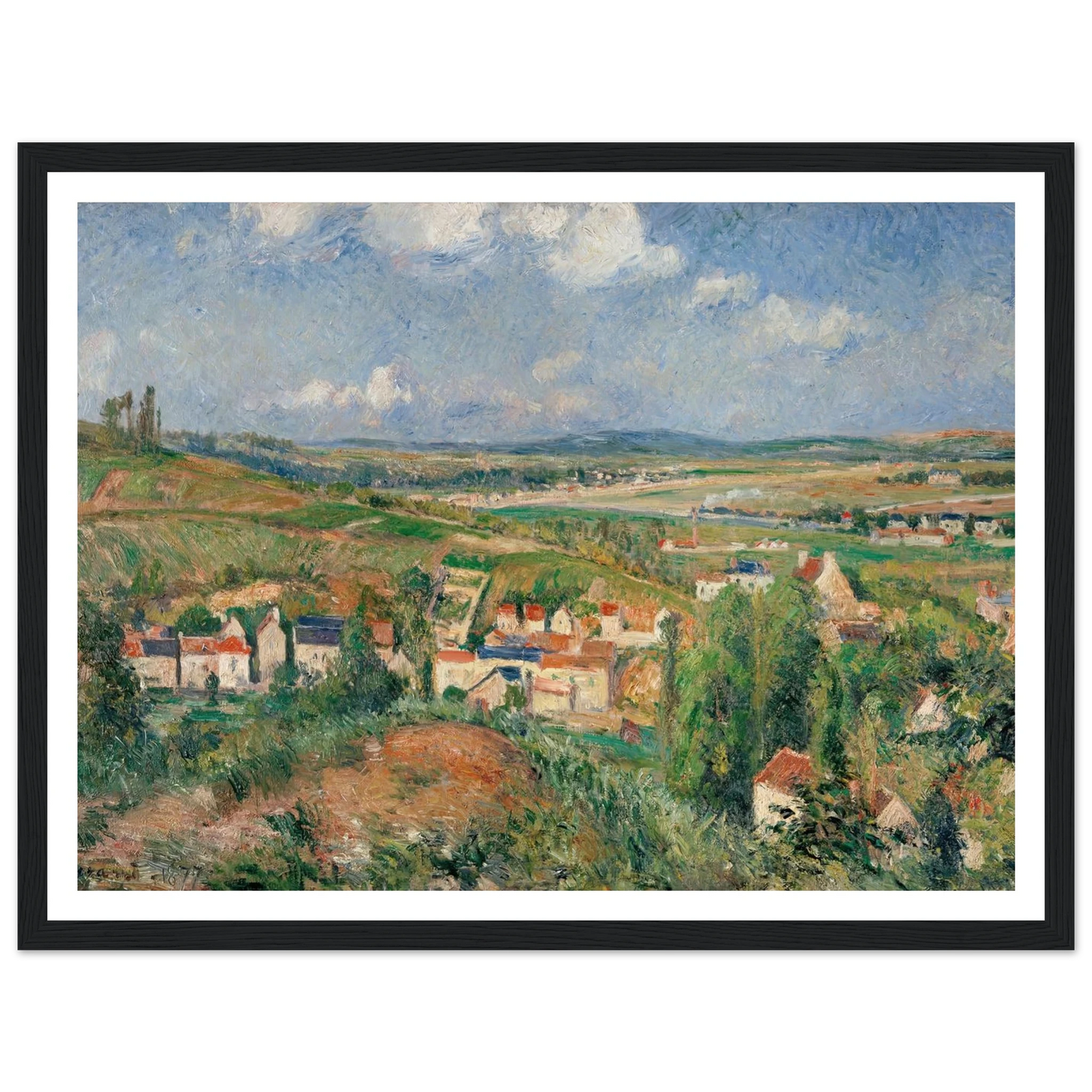 L’hermitage En Été, Pontoise (1877) Art Print | Camille Pissarro-Quipham Collections
