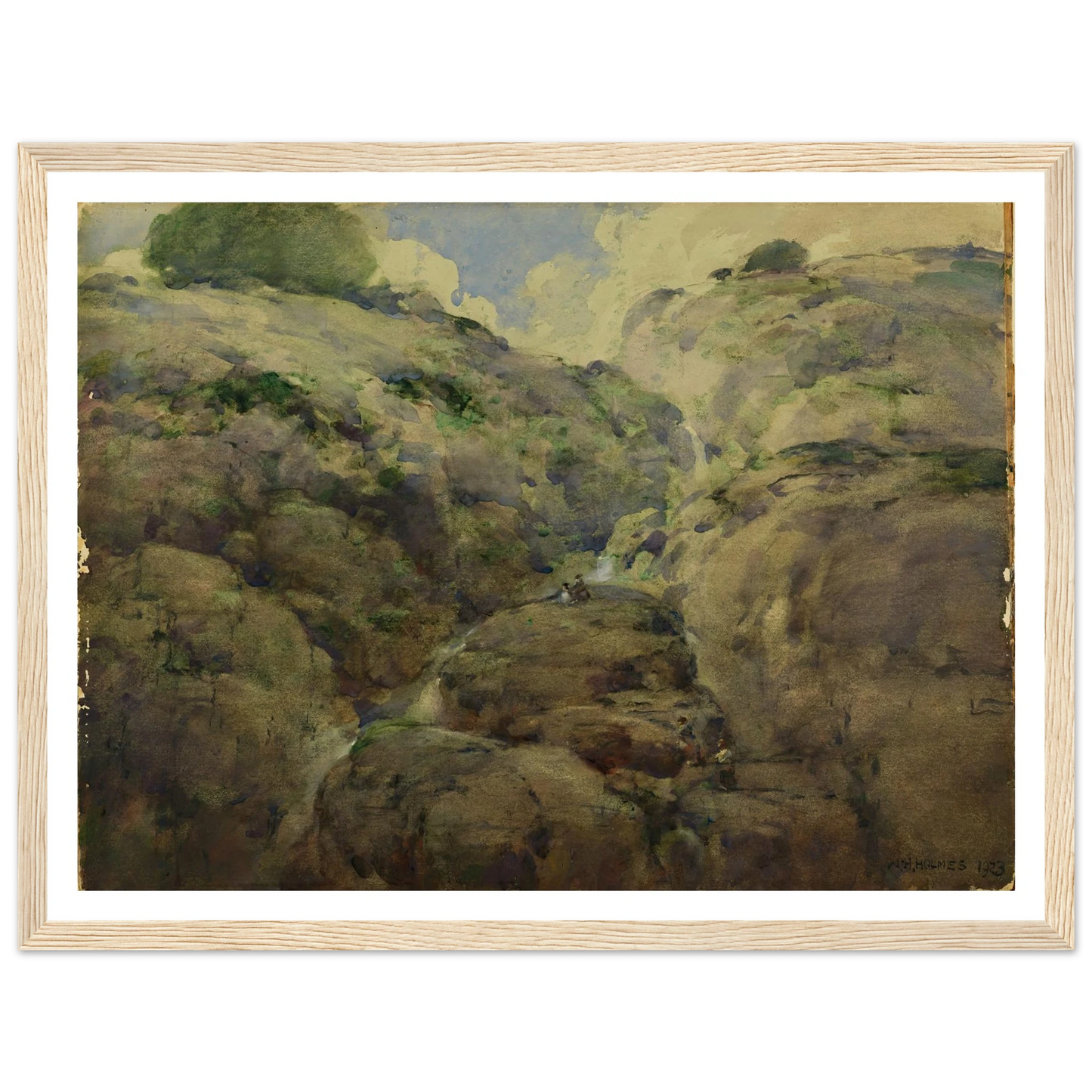Mountain Gorge, Colorado (1923) Art Print | William Henry Holmes-Quipham Collections