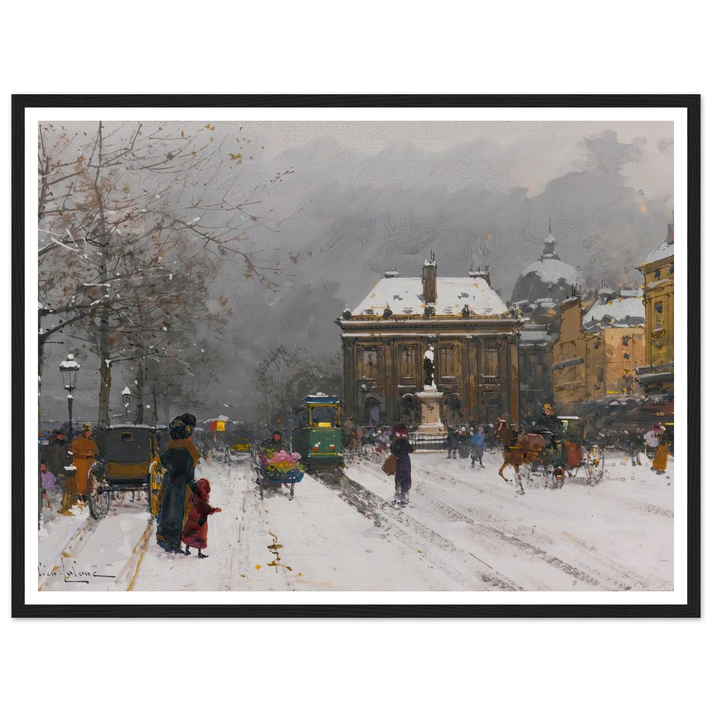 L’institut (Temps Mauvais) Art Print | Eugene Galien Laloue-Quipham Collections