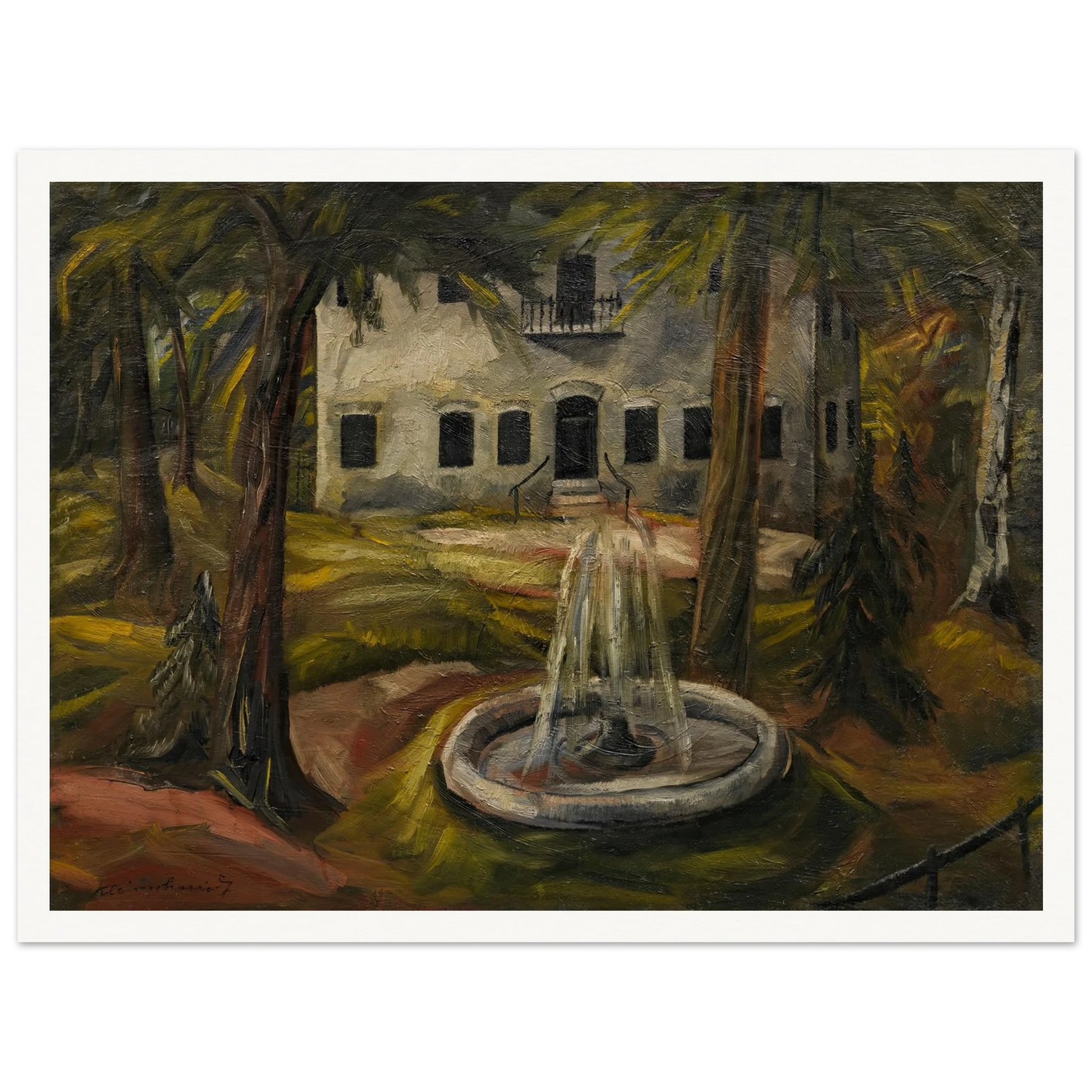 Schloss Burgau bei Wasserburg am Inn (1909) Art Print | Paul Kleinschmidt-Quipham Collections
