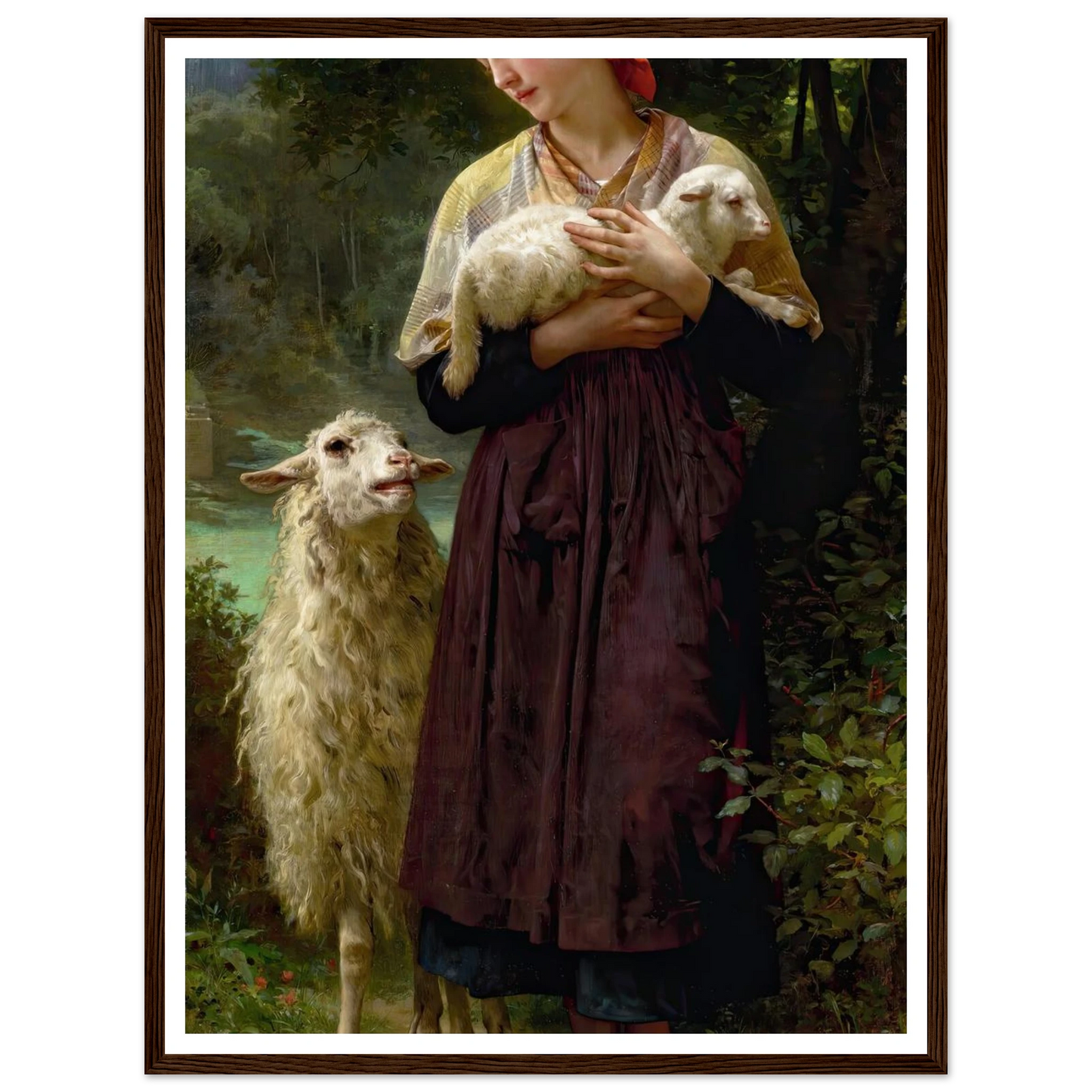 L’agneau Nouveau-Né (The Newborn Lamb) (1873) Art Print | William Bouguereau-Quipham Collections