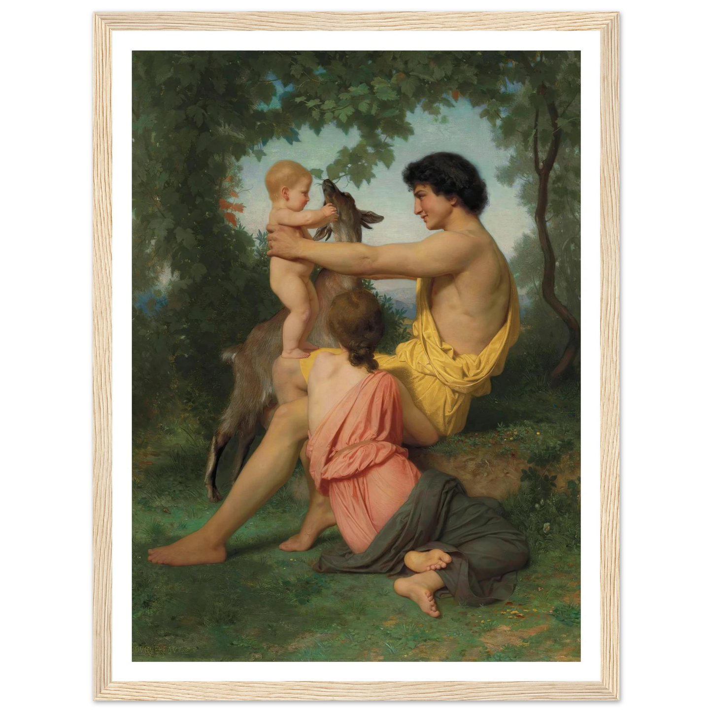 Idylle; famille antique Art Print | William Bouguereau-Quipham Collections