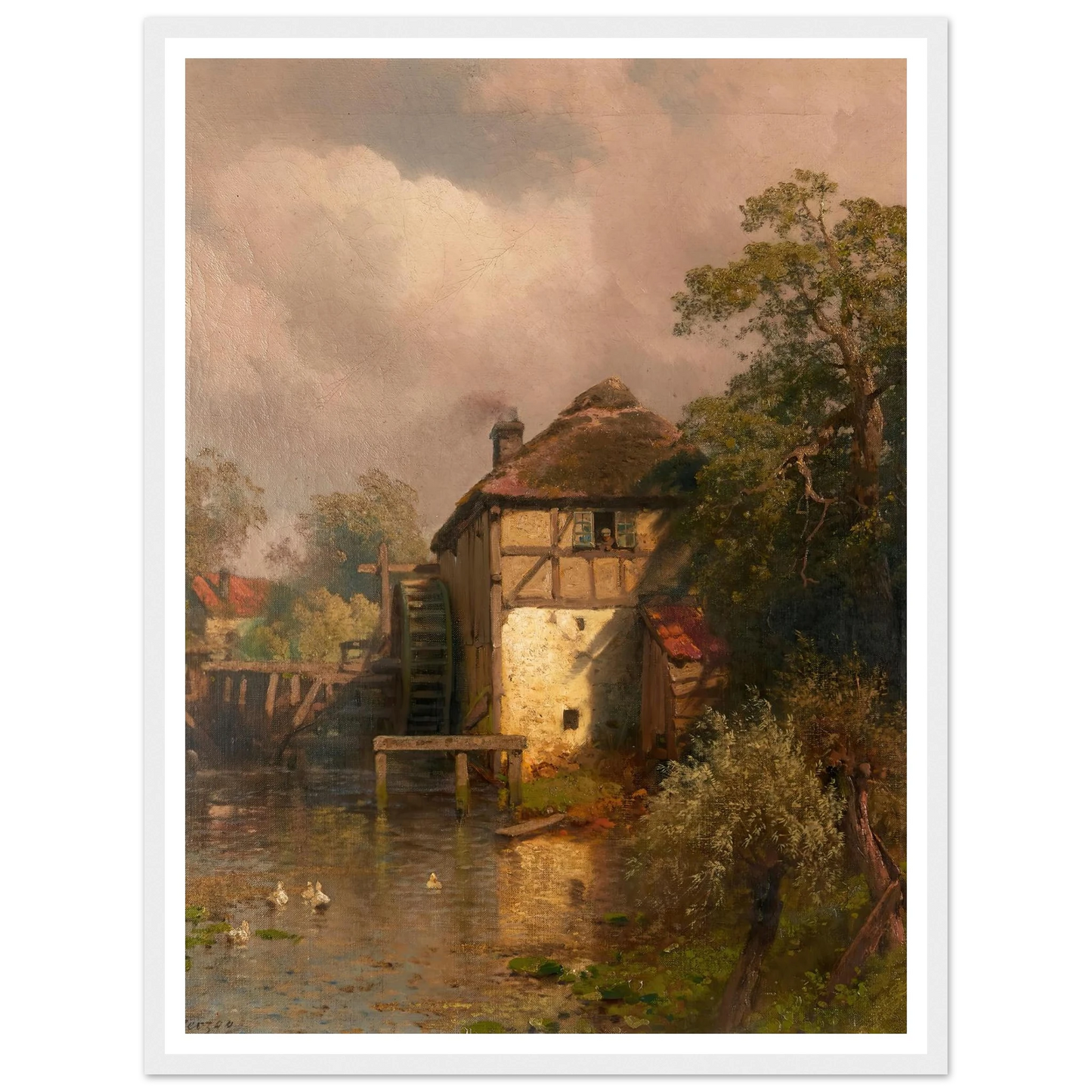 The Mill Art Print | Hermann Ottomar Herzog-Quipham Collections
