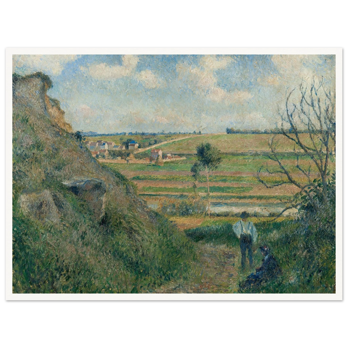 Landscape, Bazincourt (1881) Art Print | Camille Pissarro-Quipham Collections