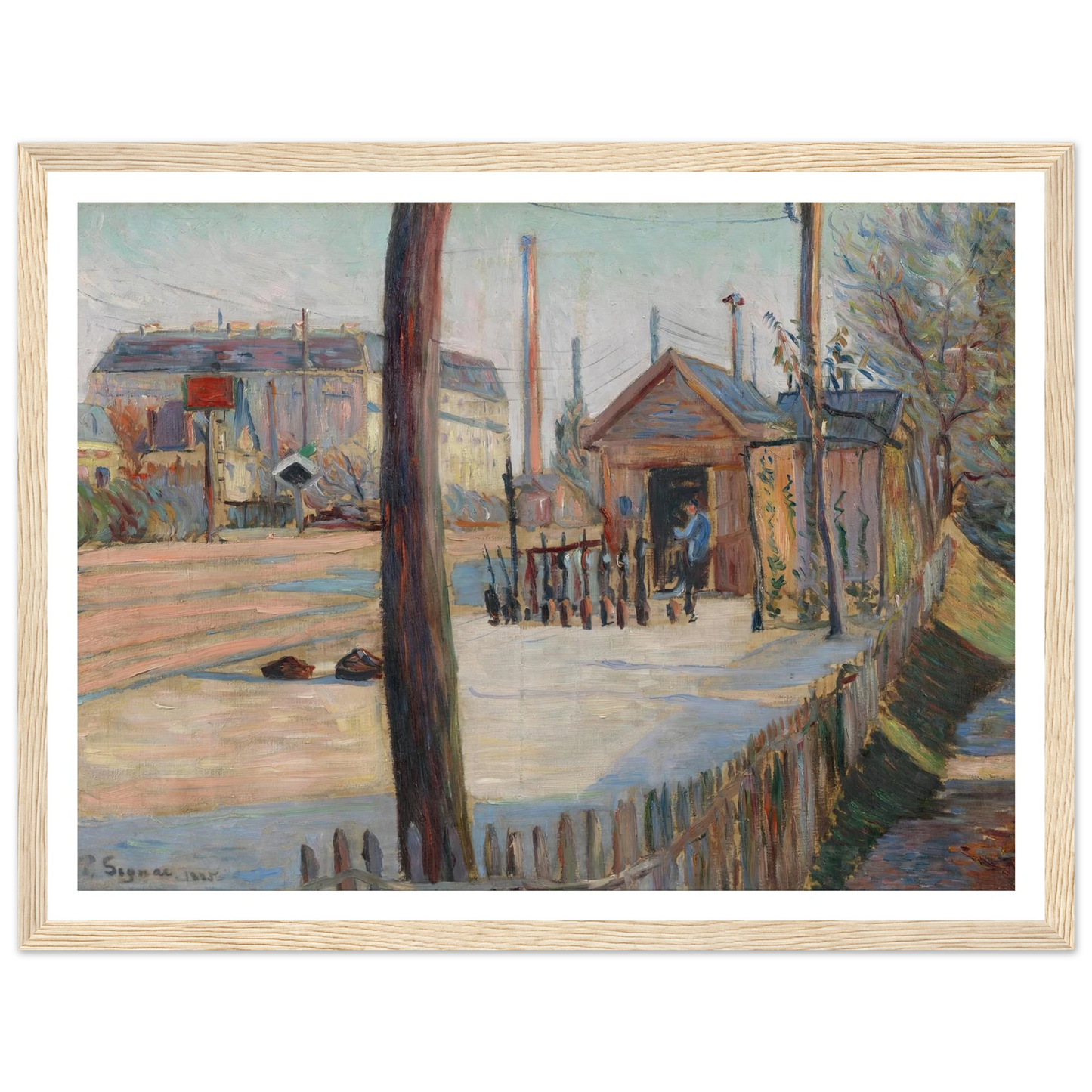 Railway junction near Bois-Colombes Art Print | Paul Signac-Quipham Collections