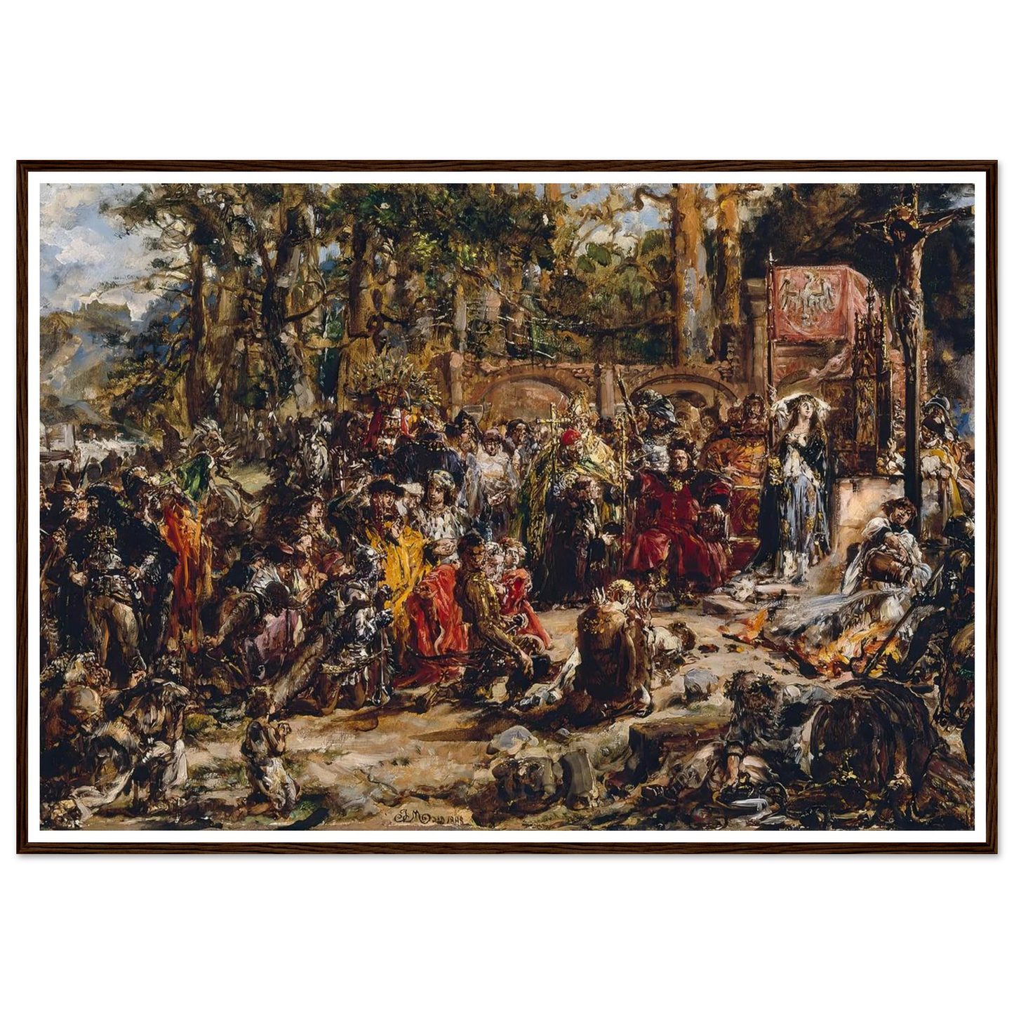 Baptism of Lithuania, from the series “History of Civilization in Poland” (1888) Art Print | Jan Matejko-Quipham Collections