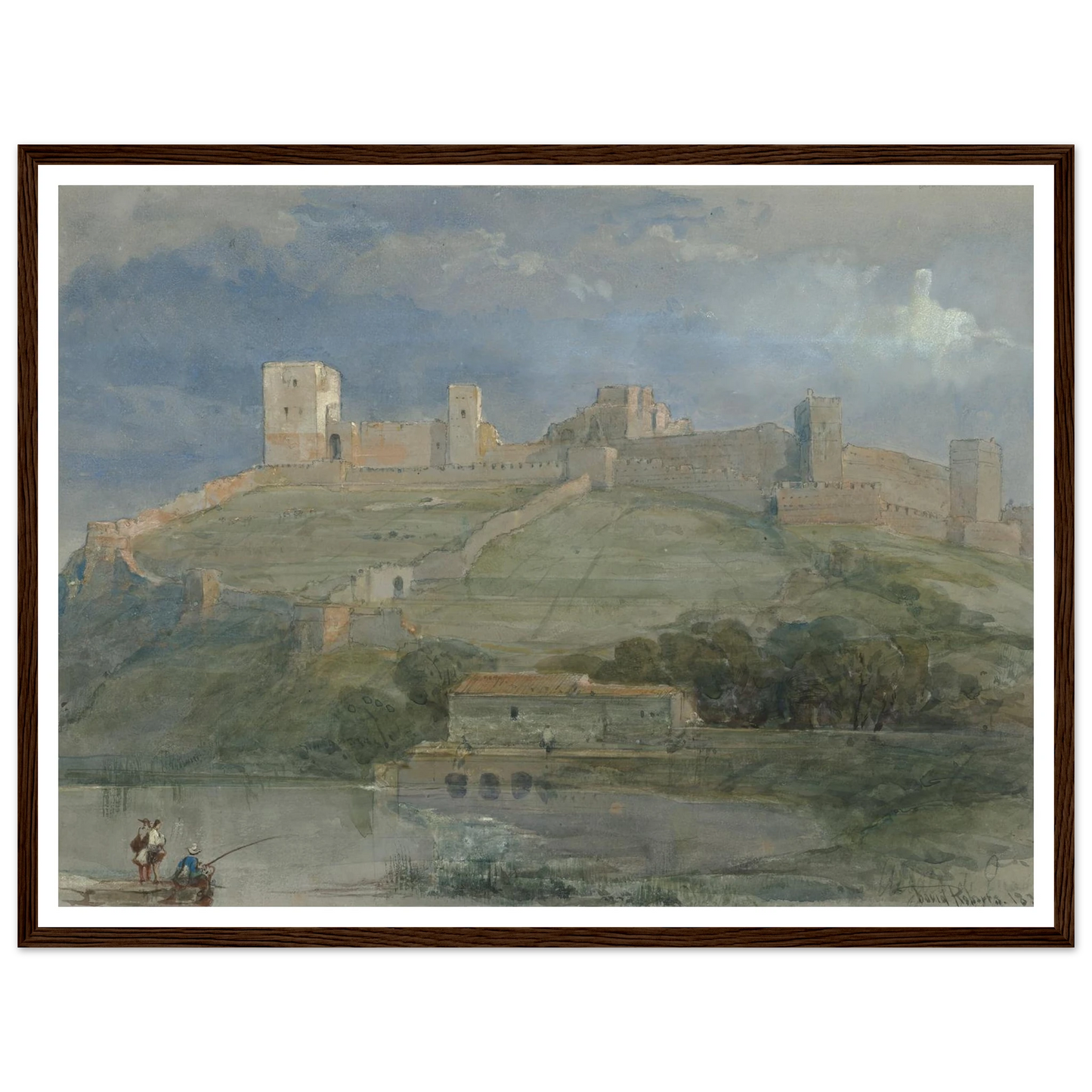 A view of Alcala de Guadaira, Spain (1833) Art Print | David Roberts-Quipham Collections