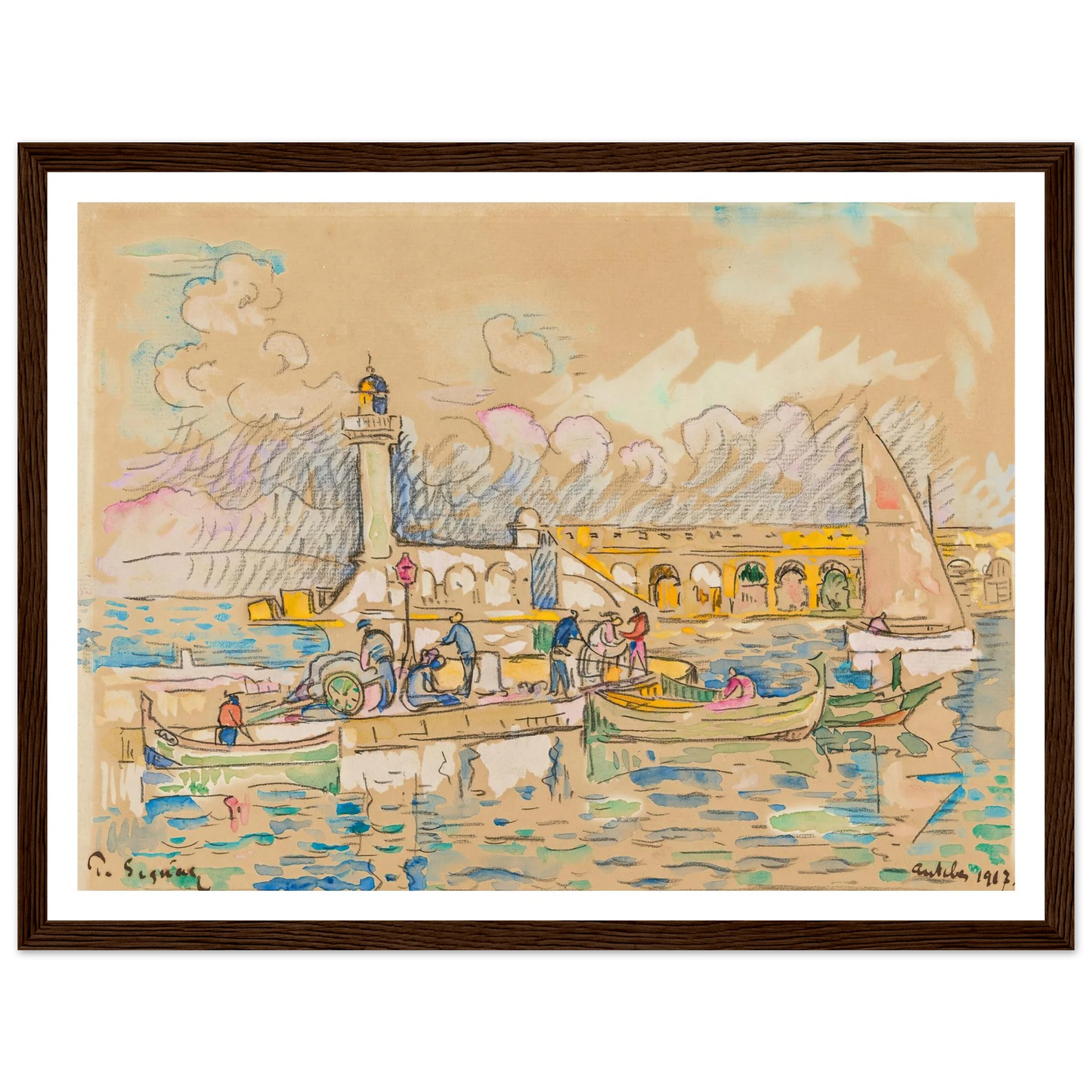 Antibes (1917) Art Print | Paul Signac-Quipham Collections