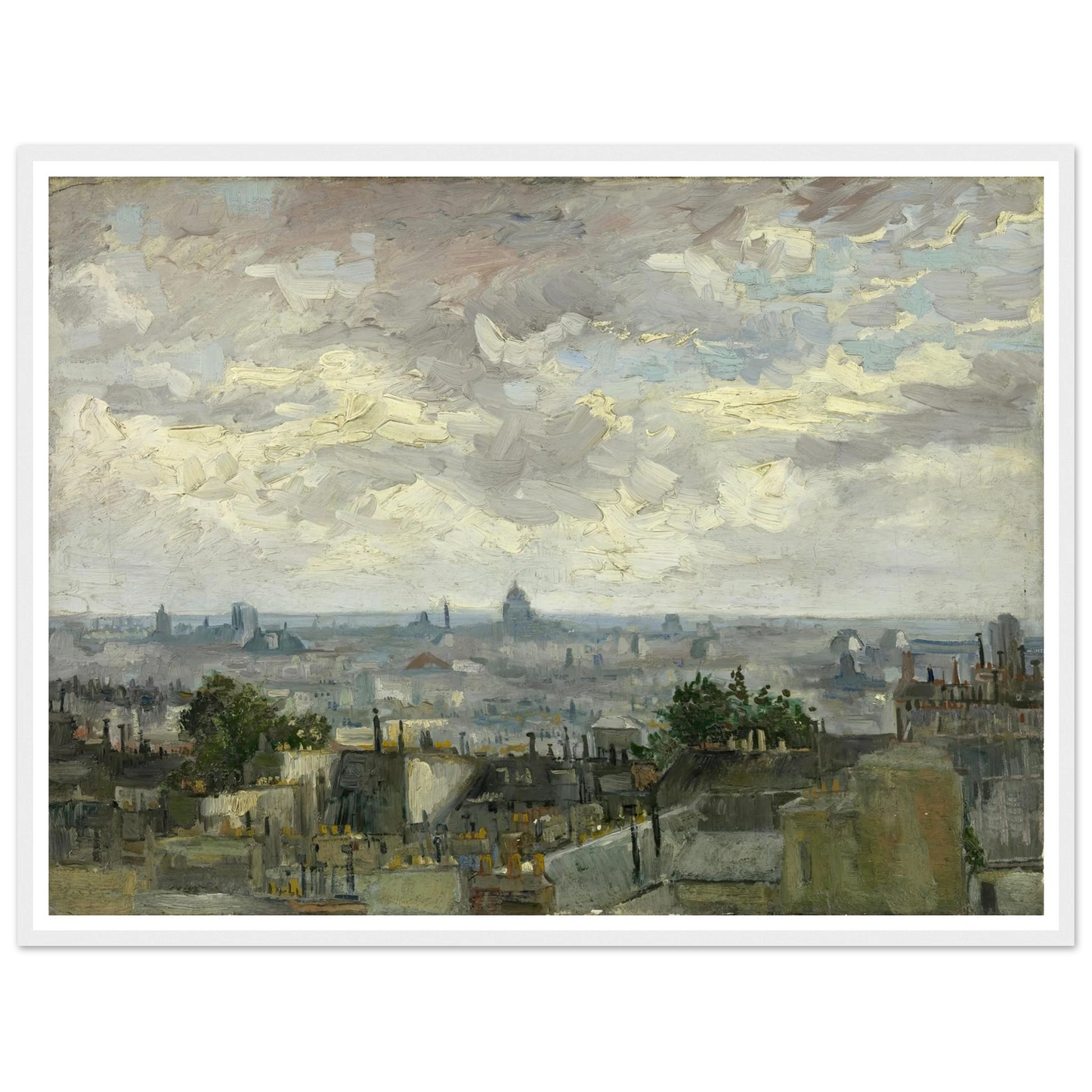 View of Paris (1886) Art Print | Vincent van Gogh-Quipham Collections
