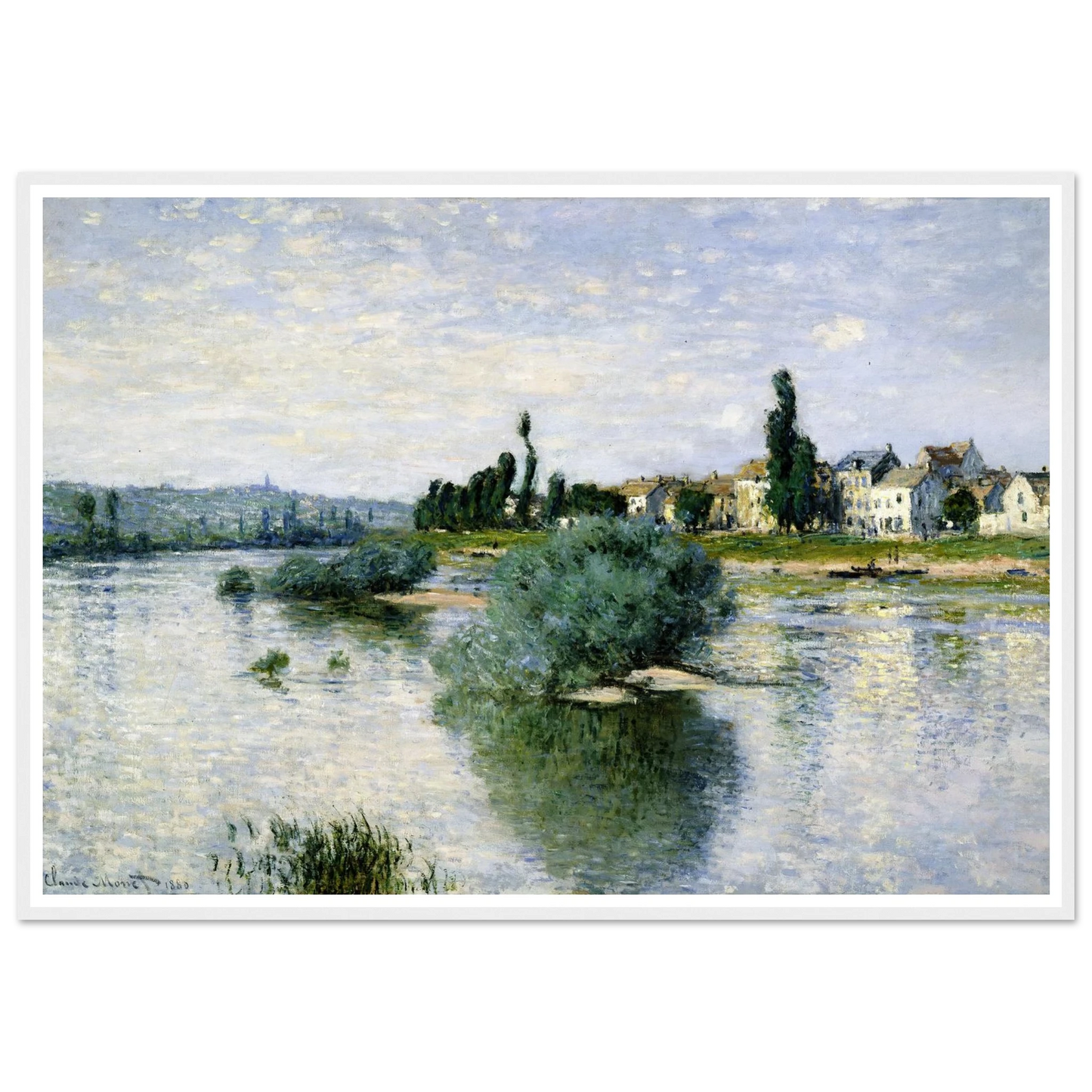 The Seine at Lavacourt (1880) Art Print | Claude Monet-Quipham Collections