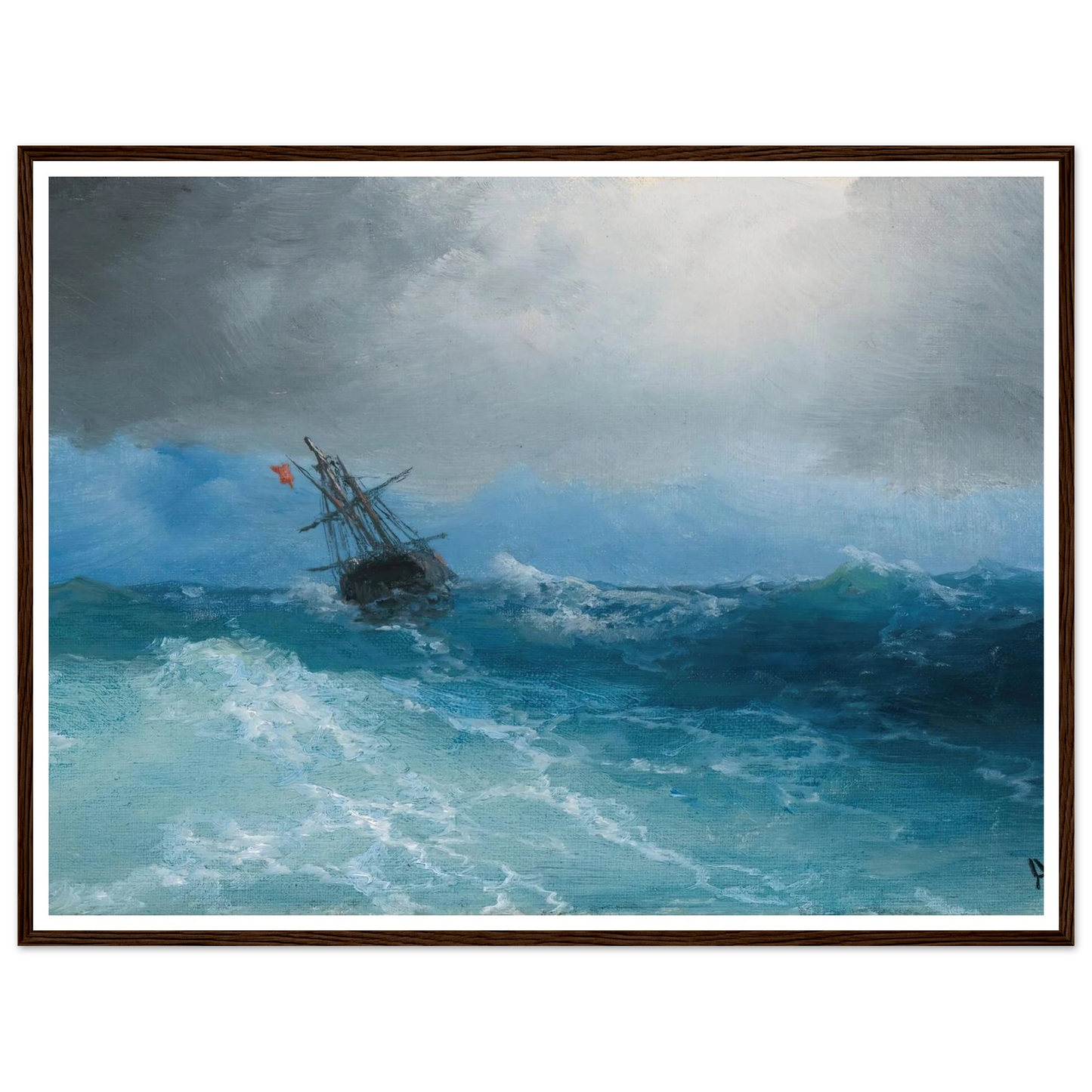 Gathering Storm (1899) Art Print | Ivan Konstantinovich Aivazovsky-Quipham Collections
