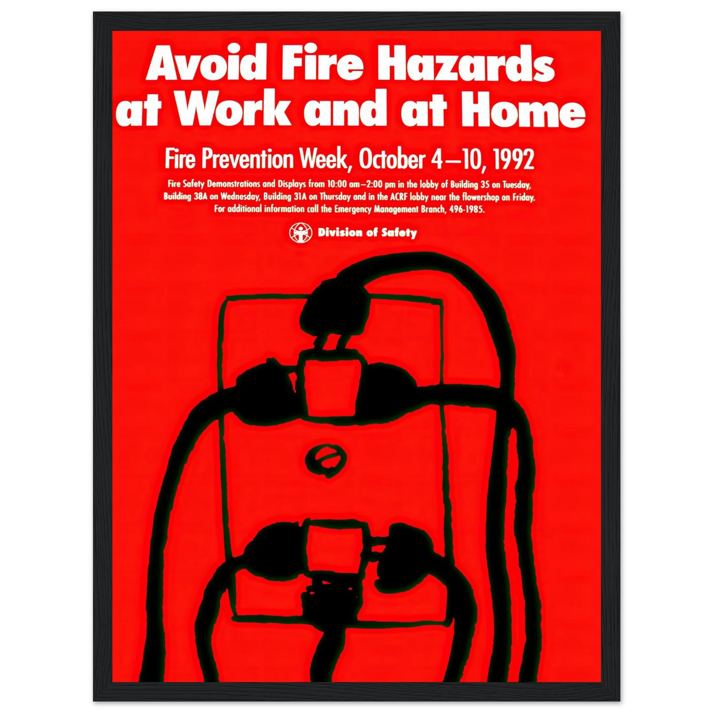 Avoid fire hazards at work and at home (1992) Art Print | National Institutes of Health-Quipham Collections