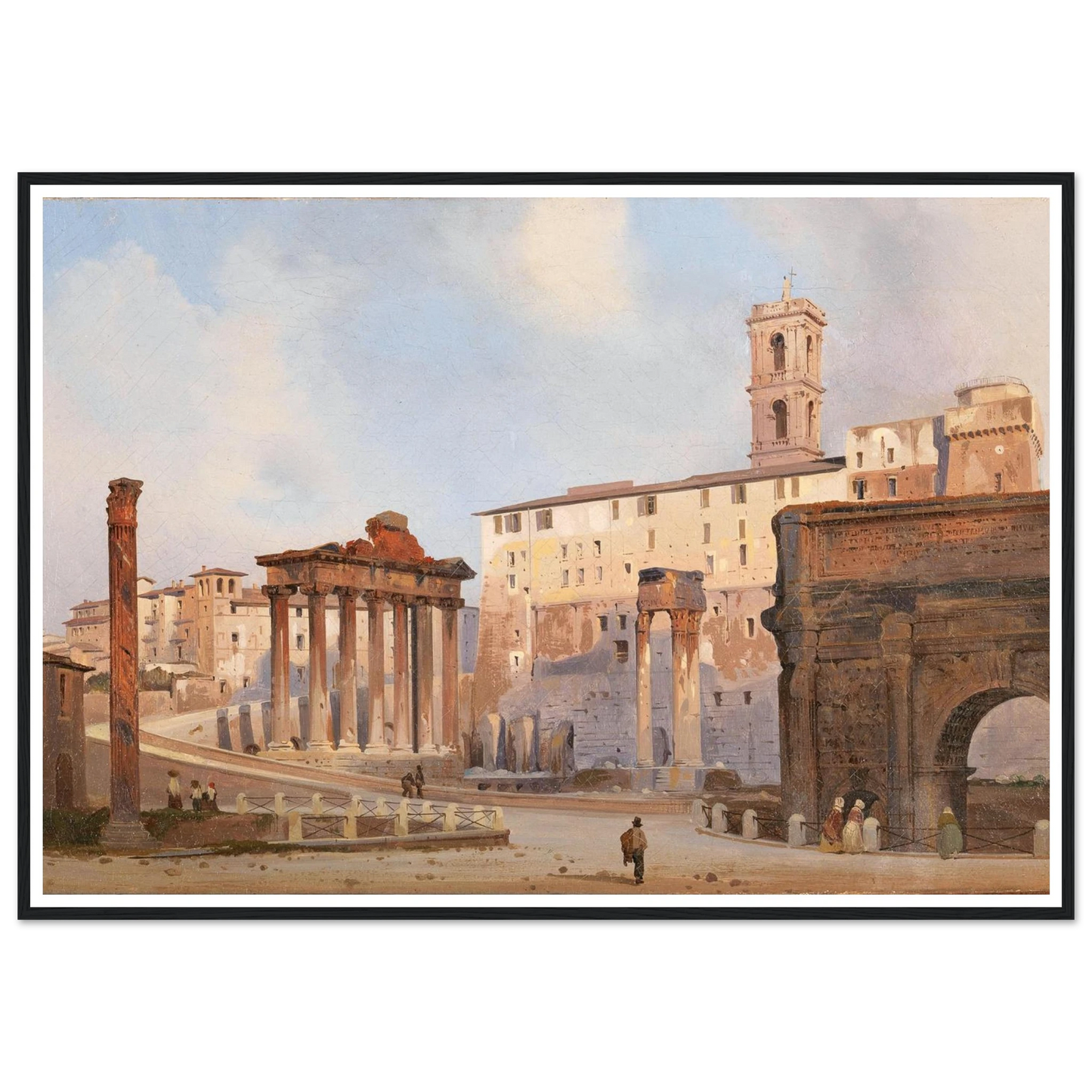 The Roman Forum Art Print | Ippolito Caffi-Quipham Collections